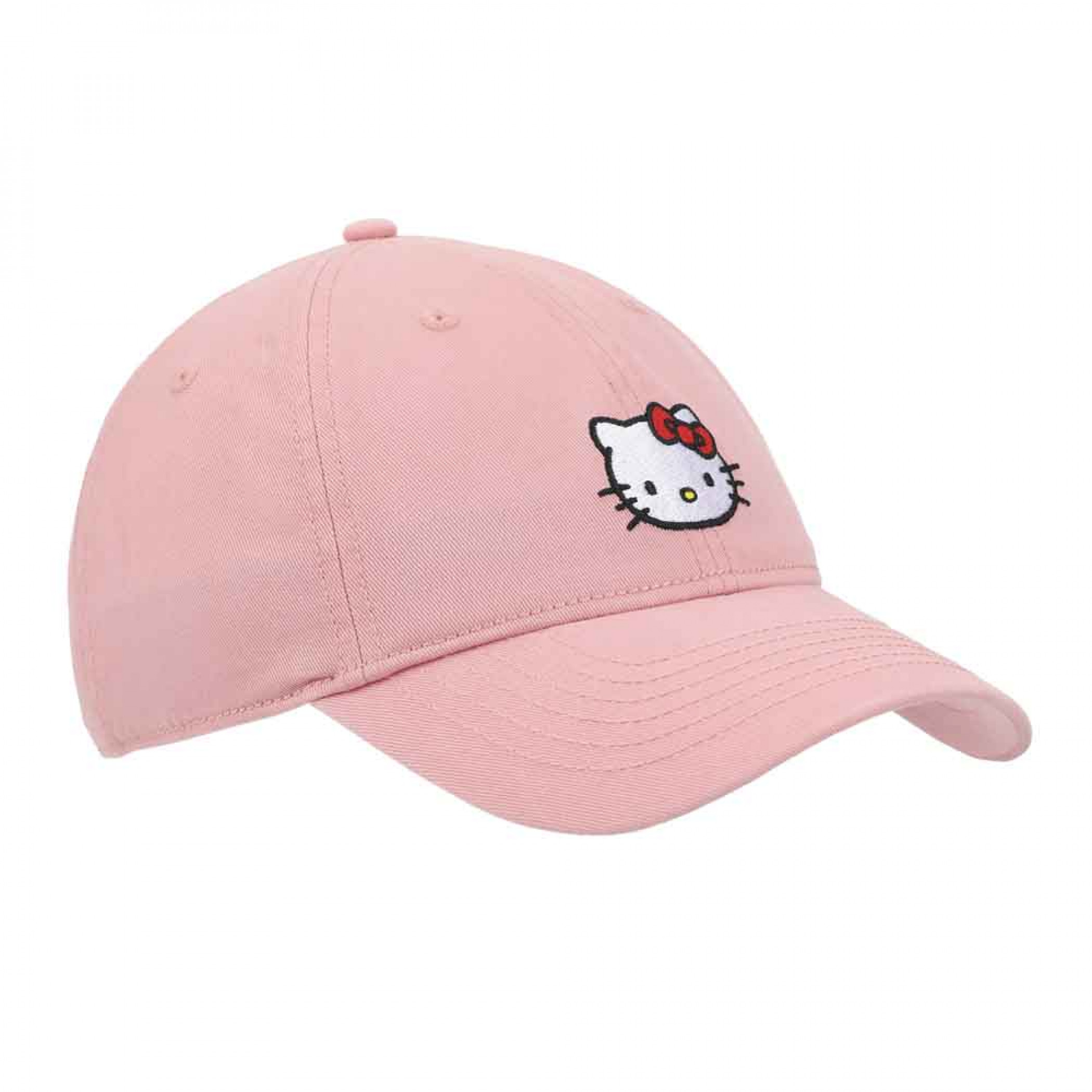 Hello Kitty Embroidered Pink Twill Dad Hat