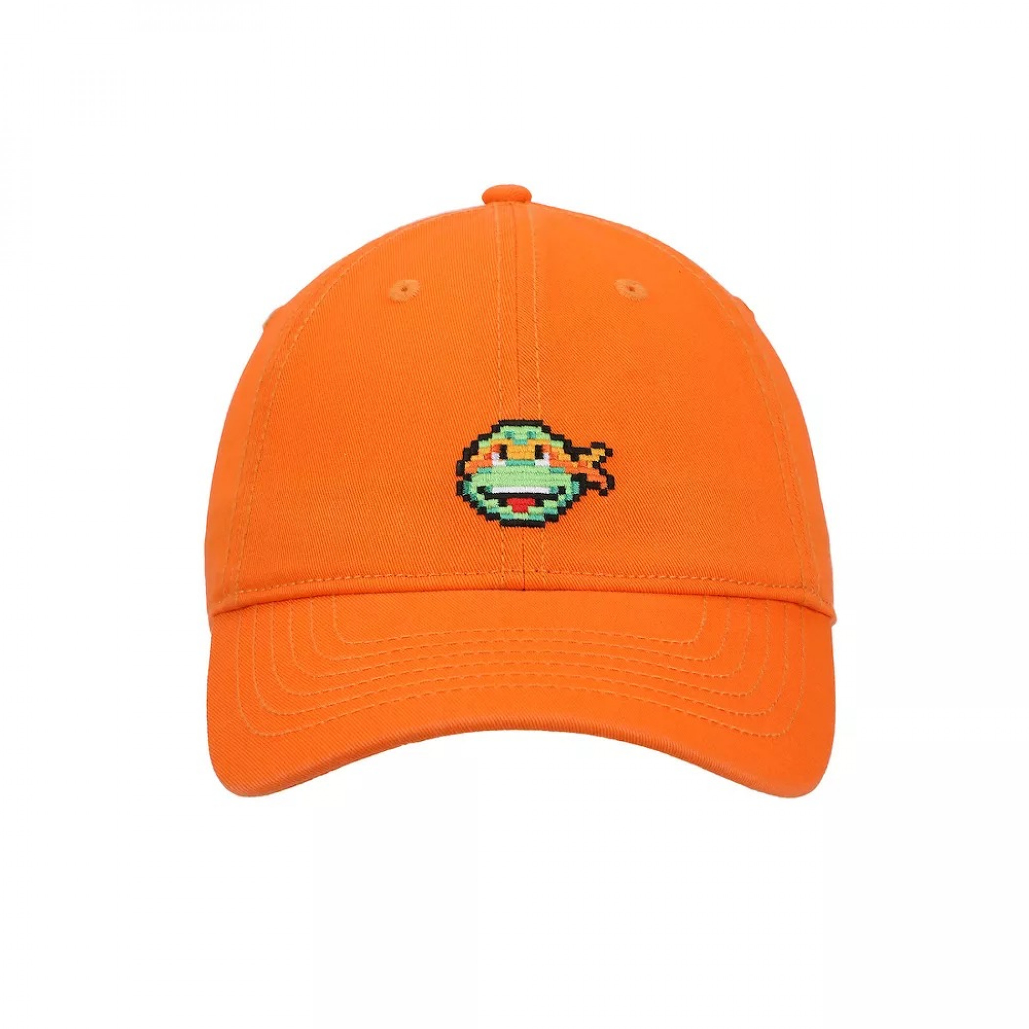 Teenage Mutant Ninja Turtles Michelangelo Pixel Icon Embroidered Dad Hat