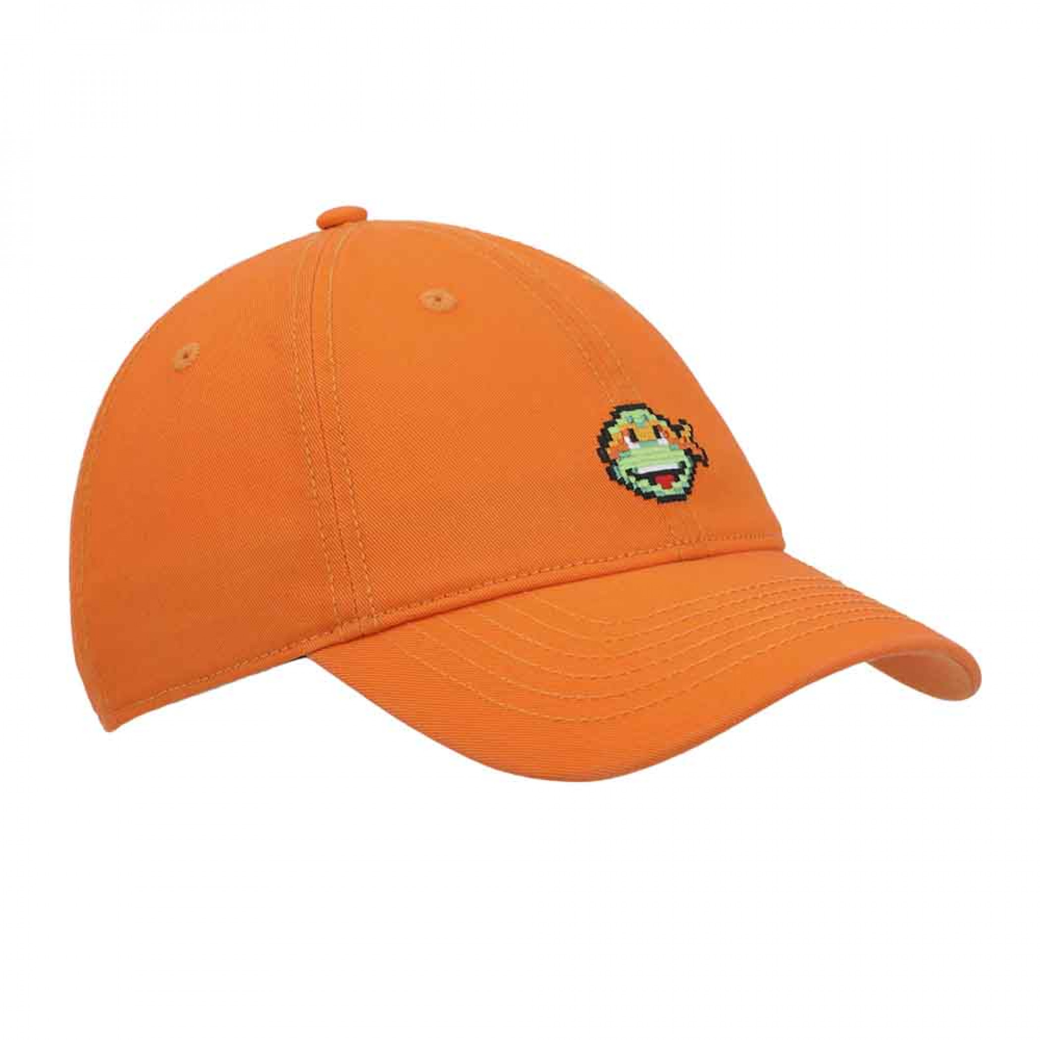 Teenage Mutant Ninja Turtles Michelangelo Pixel Icon Embroidered Dad Hat