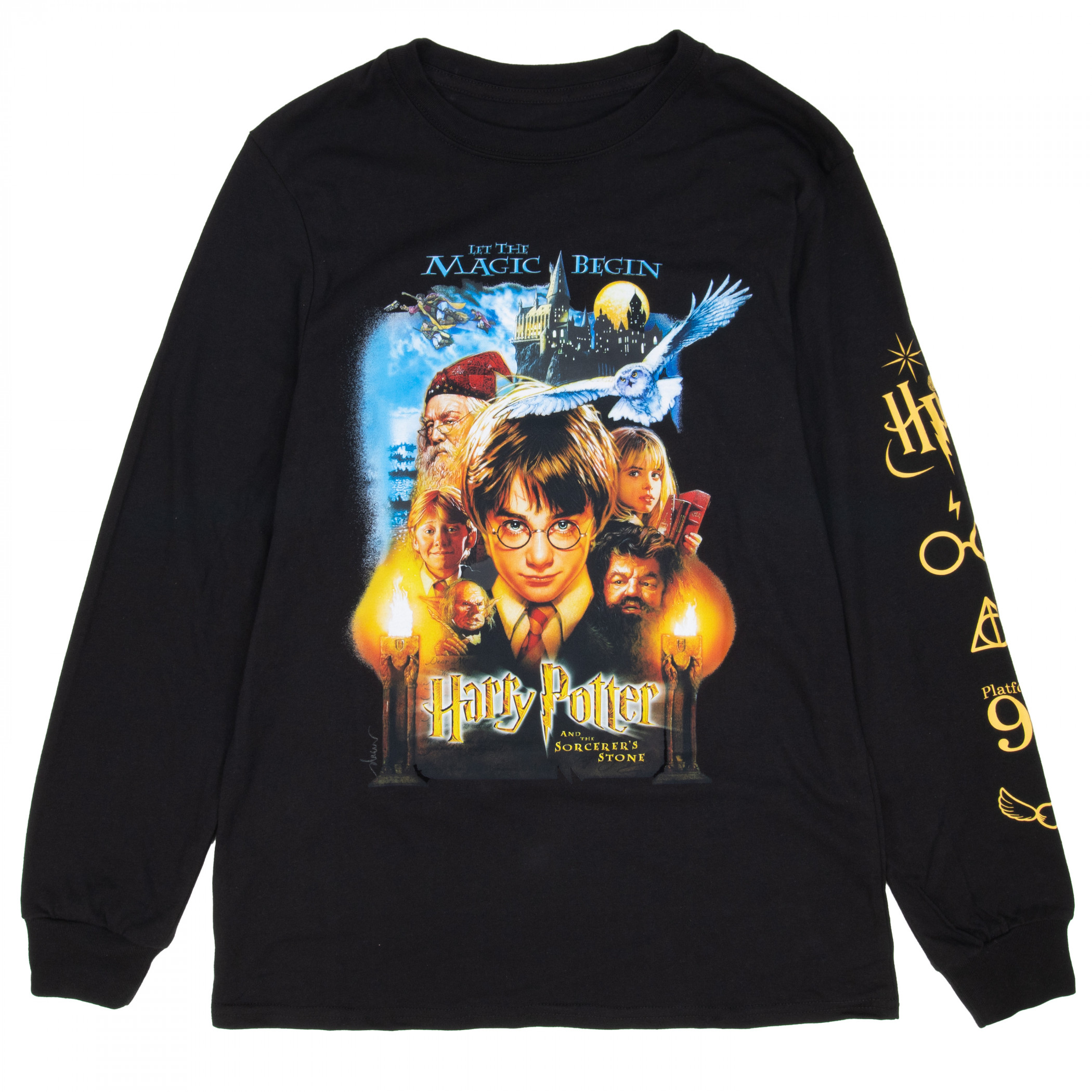 Harry Potter and the Sorcerer's Stone Long-Sleeved Shirt with Sleeve Print