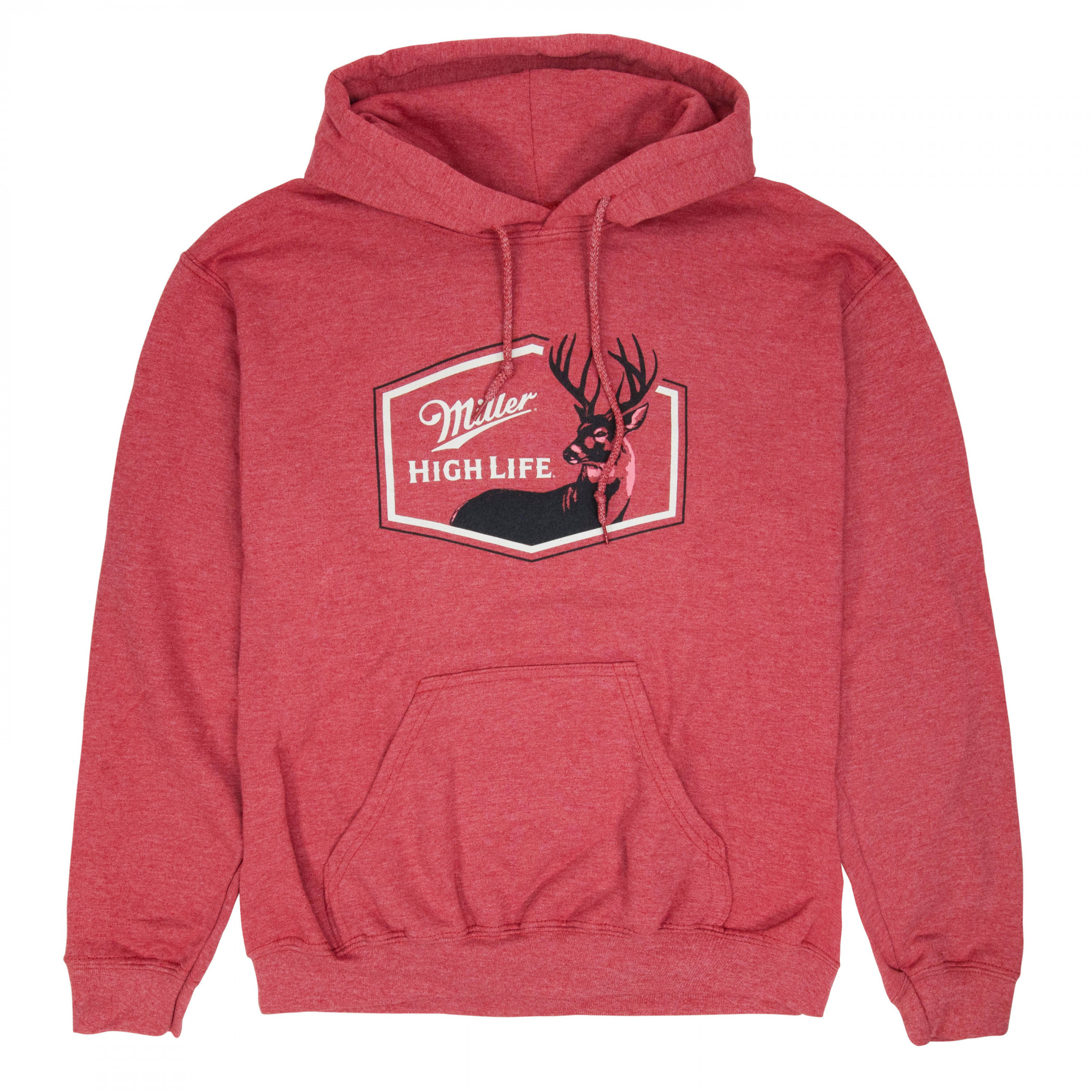 Miller High Life Deer Logo Red Colorway Pull-Over Hoodie