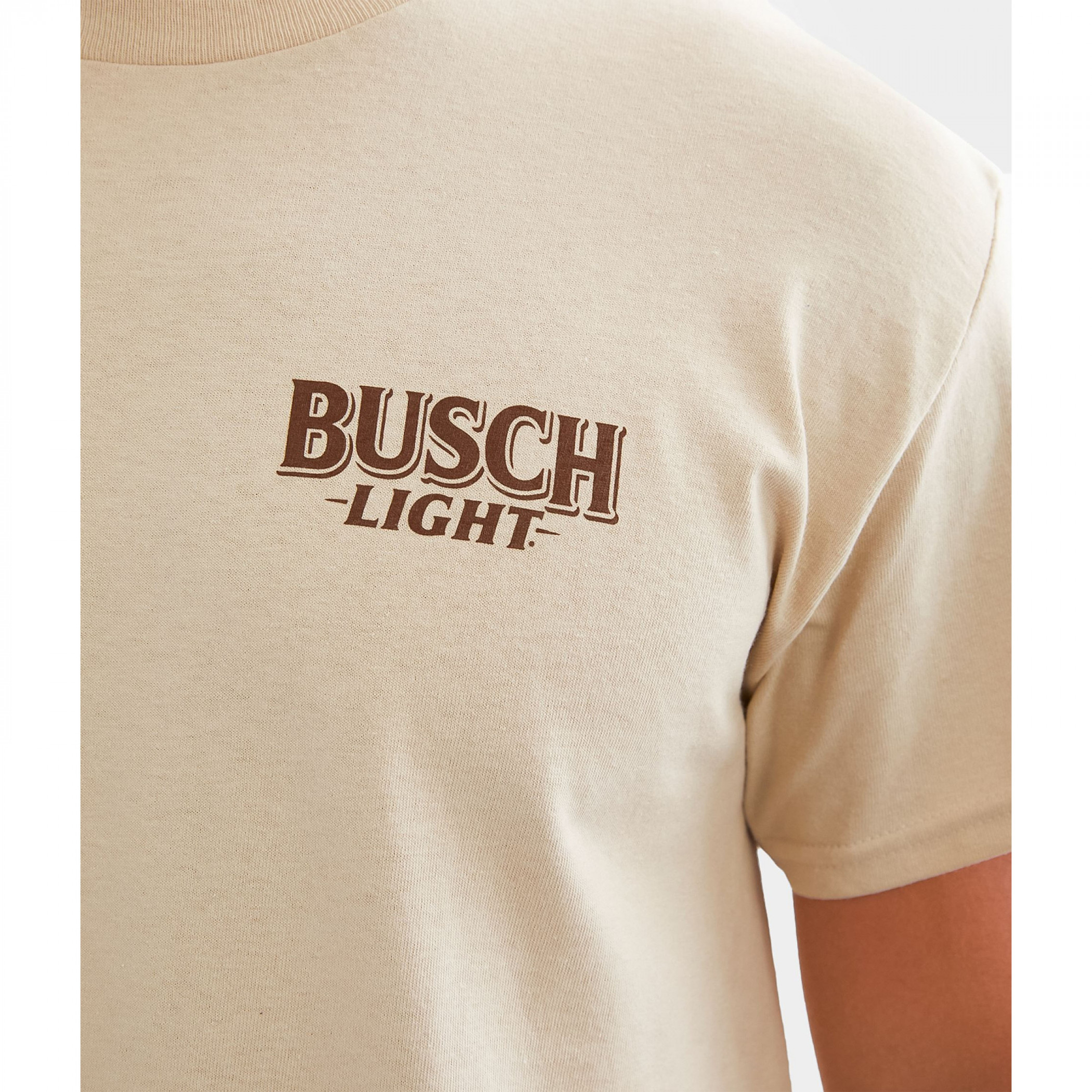 Busch Light Hunting Dog Front and Back Print T-Shirt