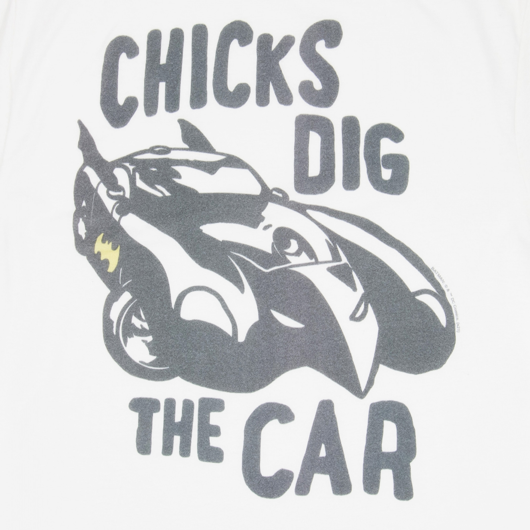 Batman Chicks Dig the Car Batmobile 1990 T-Shirt