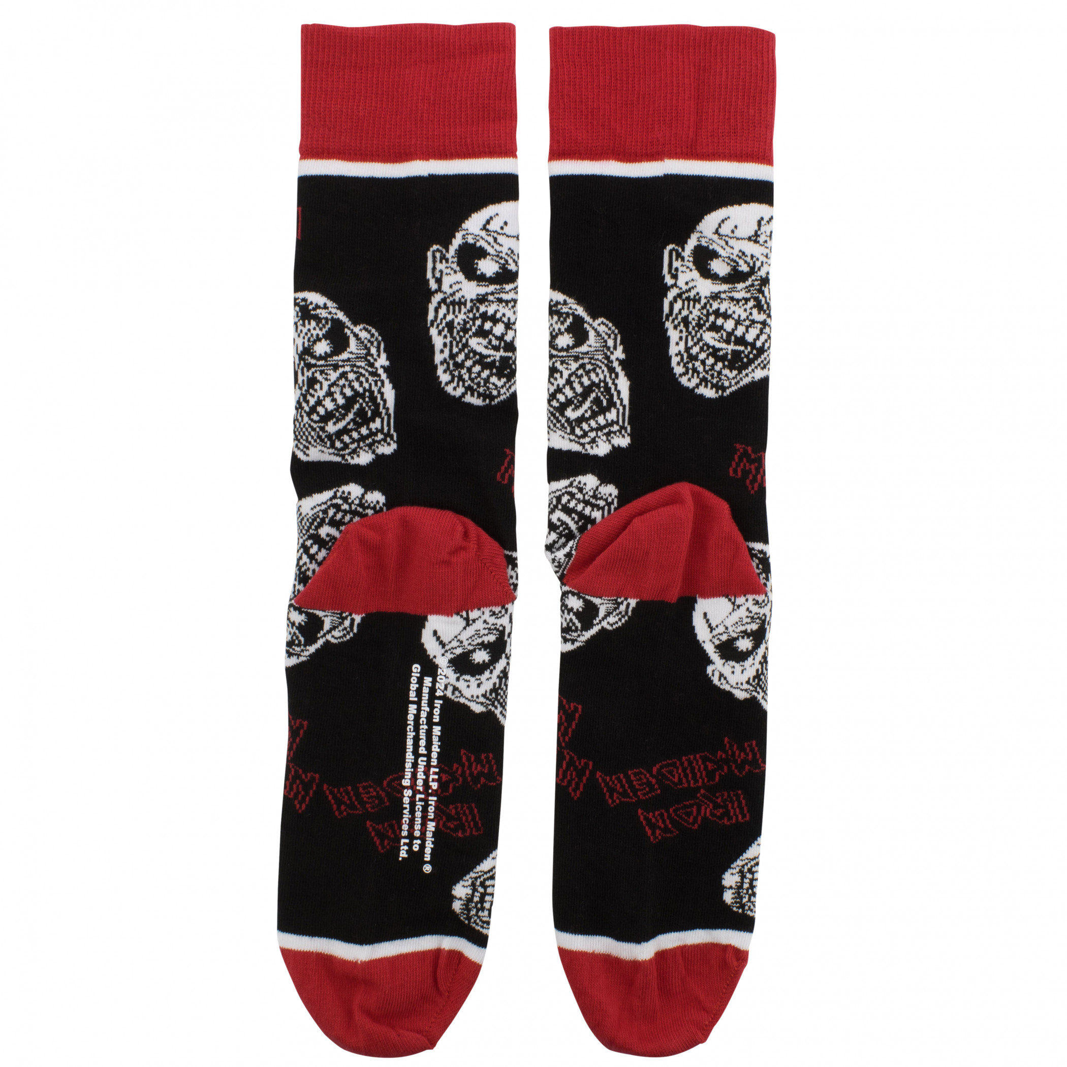 Iron Maiden Eddie Skulls Crew Socks