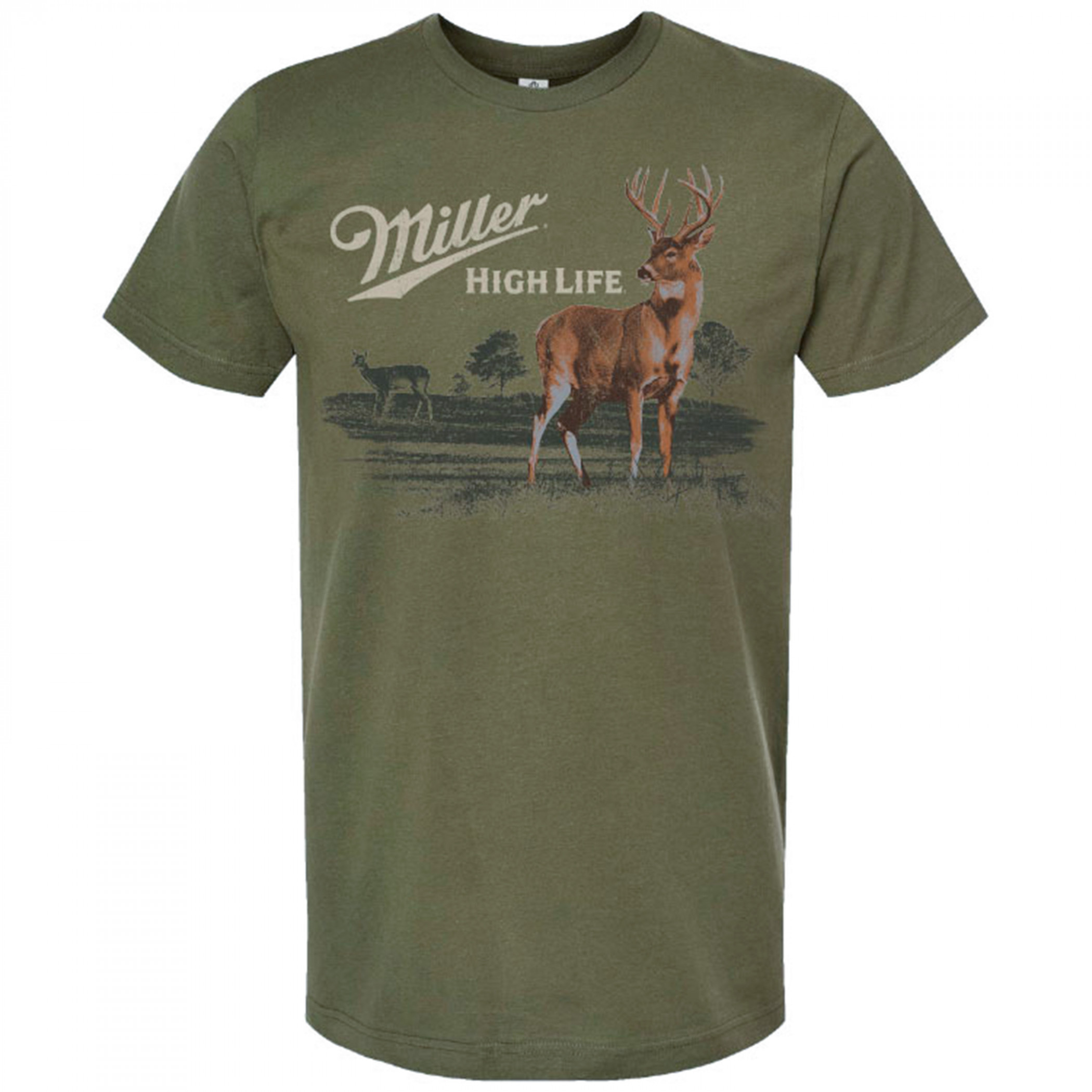 Miller High Life Wildlife Deer Green Colorway T-Shirt