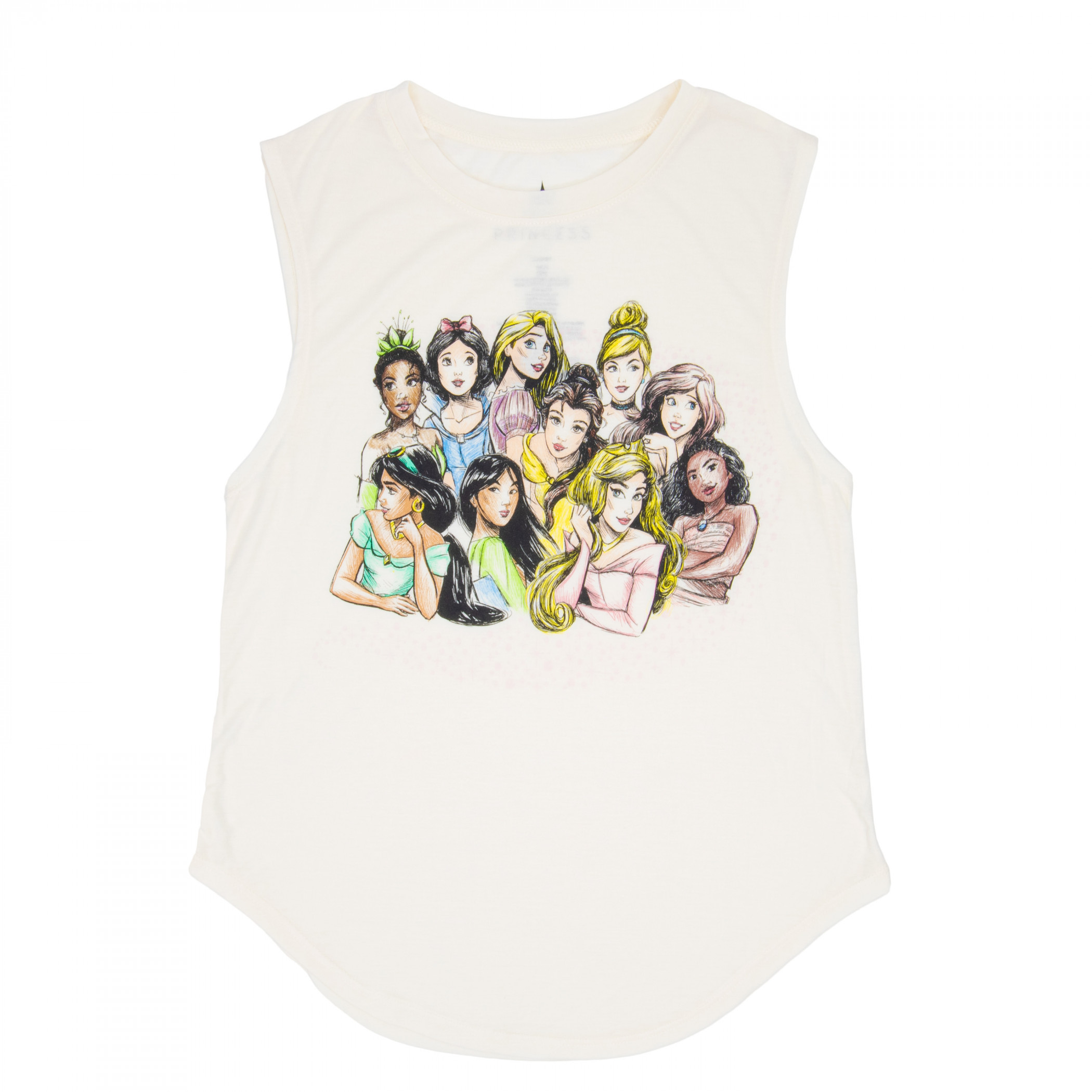 Disney Princesses Group Photo Juniors Tank Top