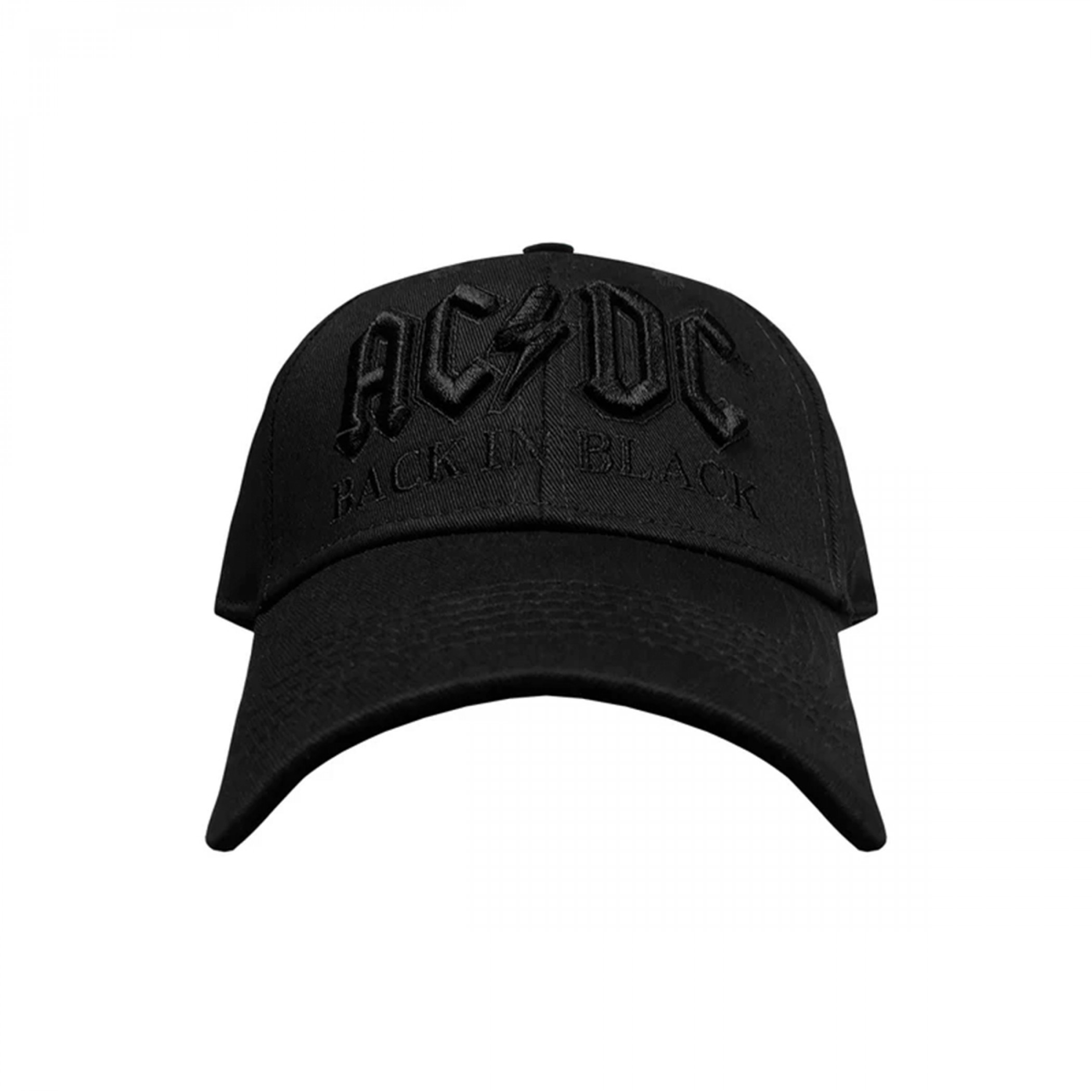 AC/DC Back in Black Logo Baseball Hat