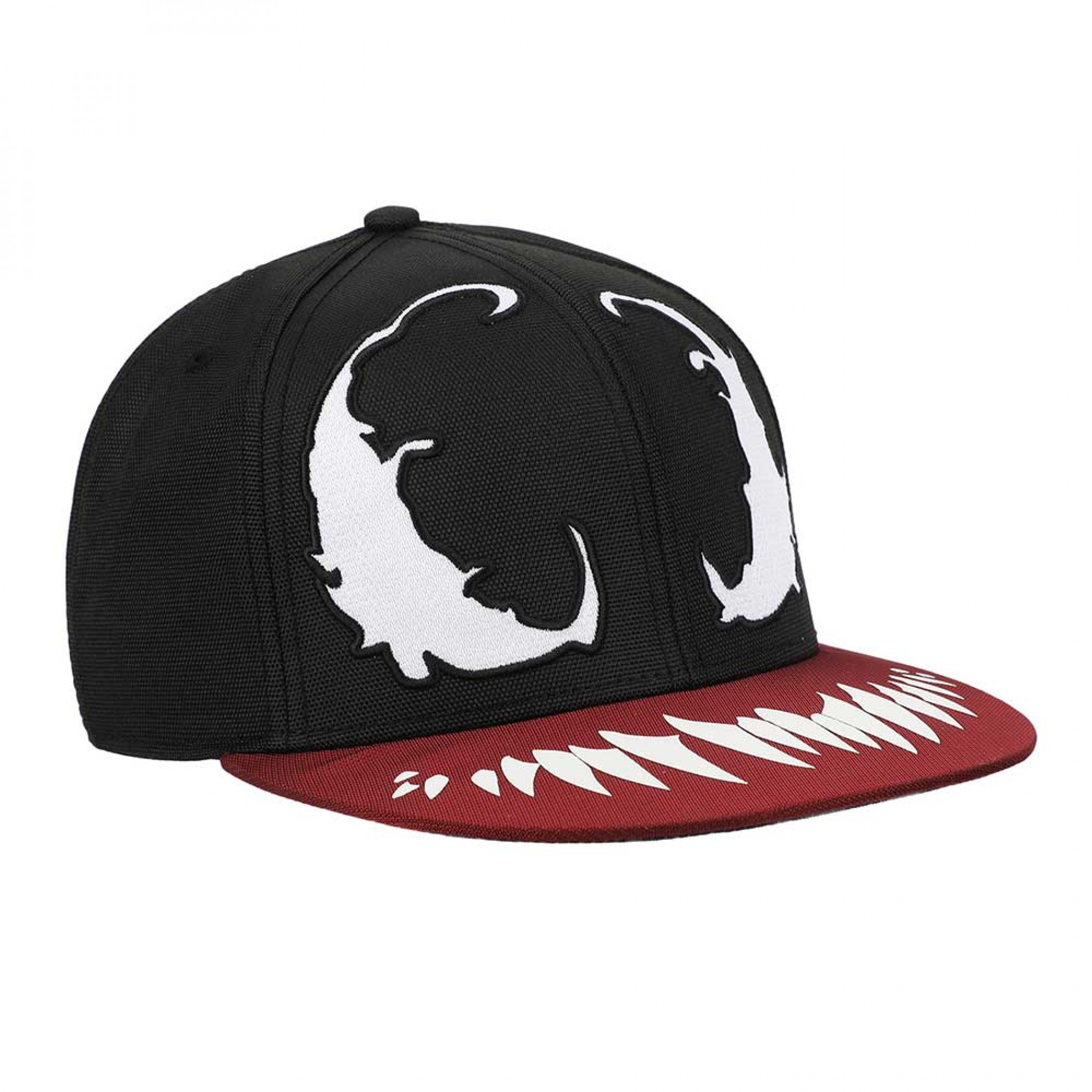 Venom Big Face Embroidered Snapback Hat