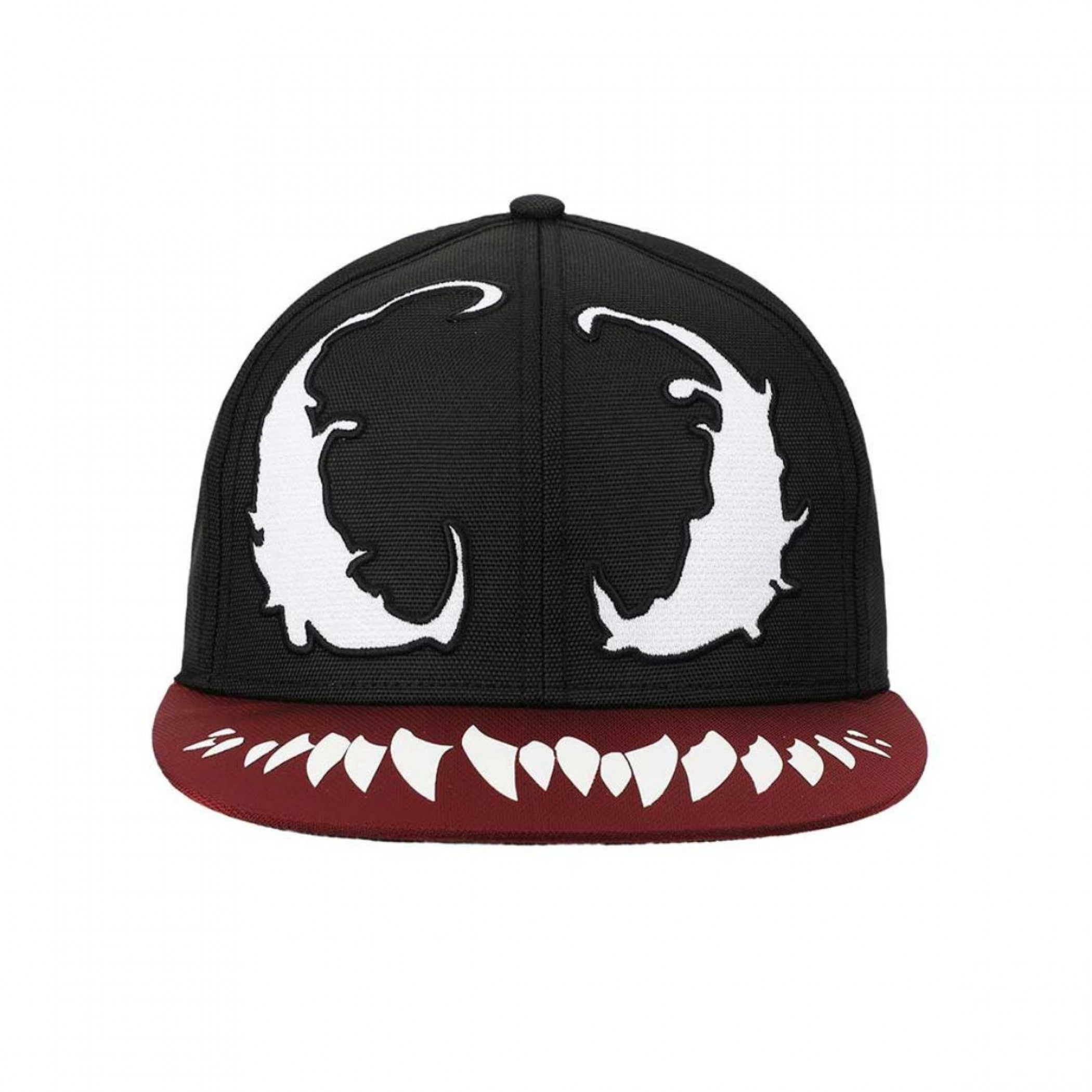 Venom Big Face Embroidered Snapback Hat