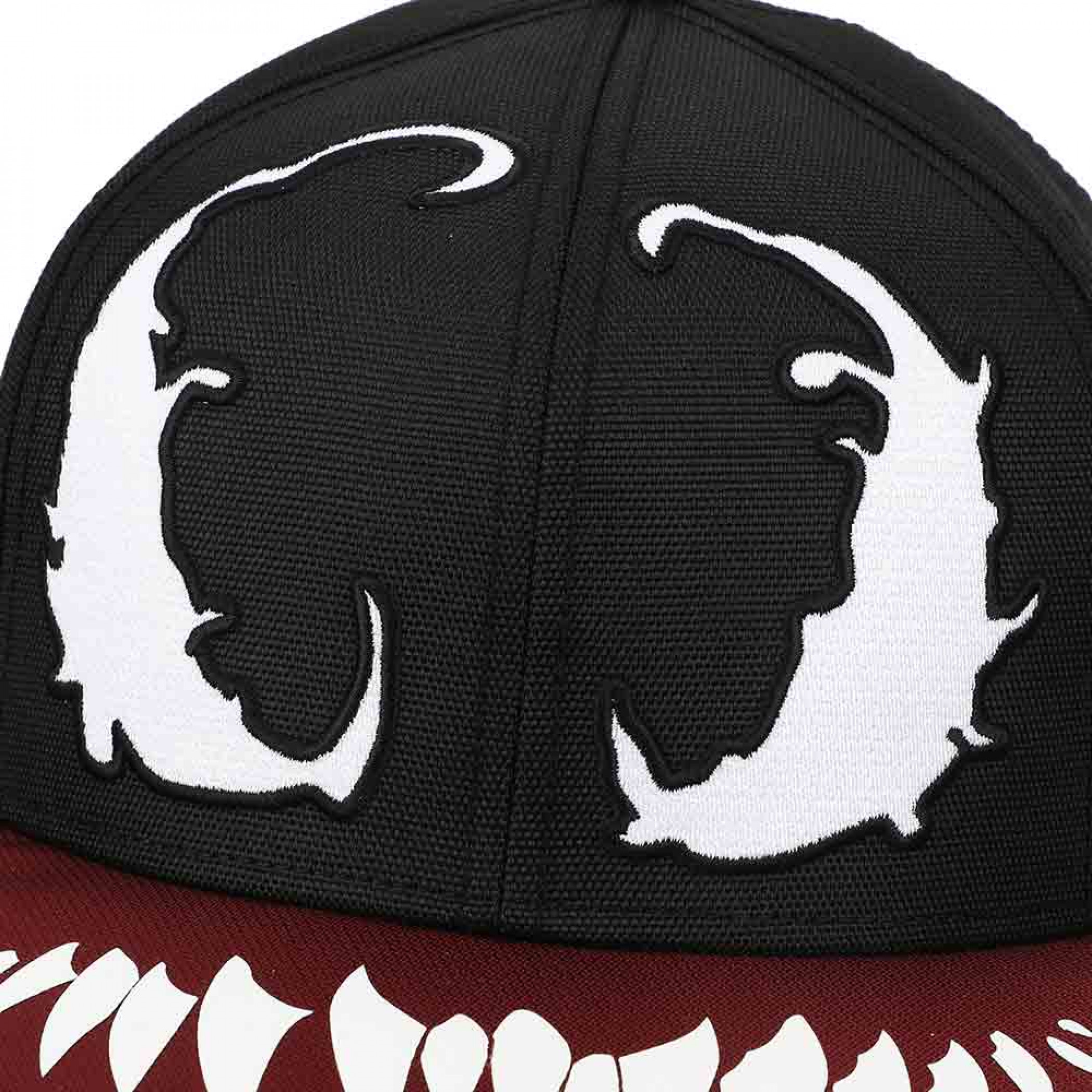 Venom Big Face Embroidered Snapback Hat