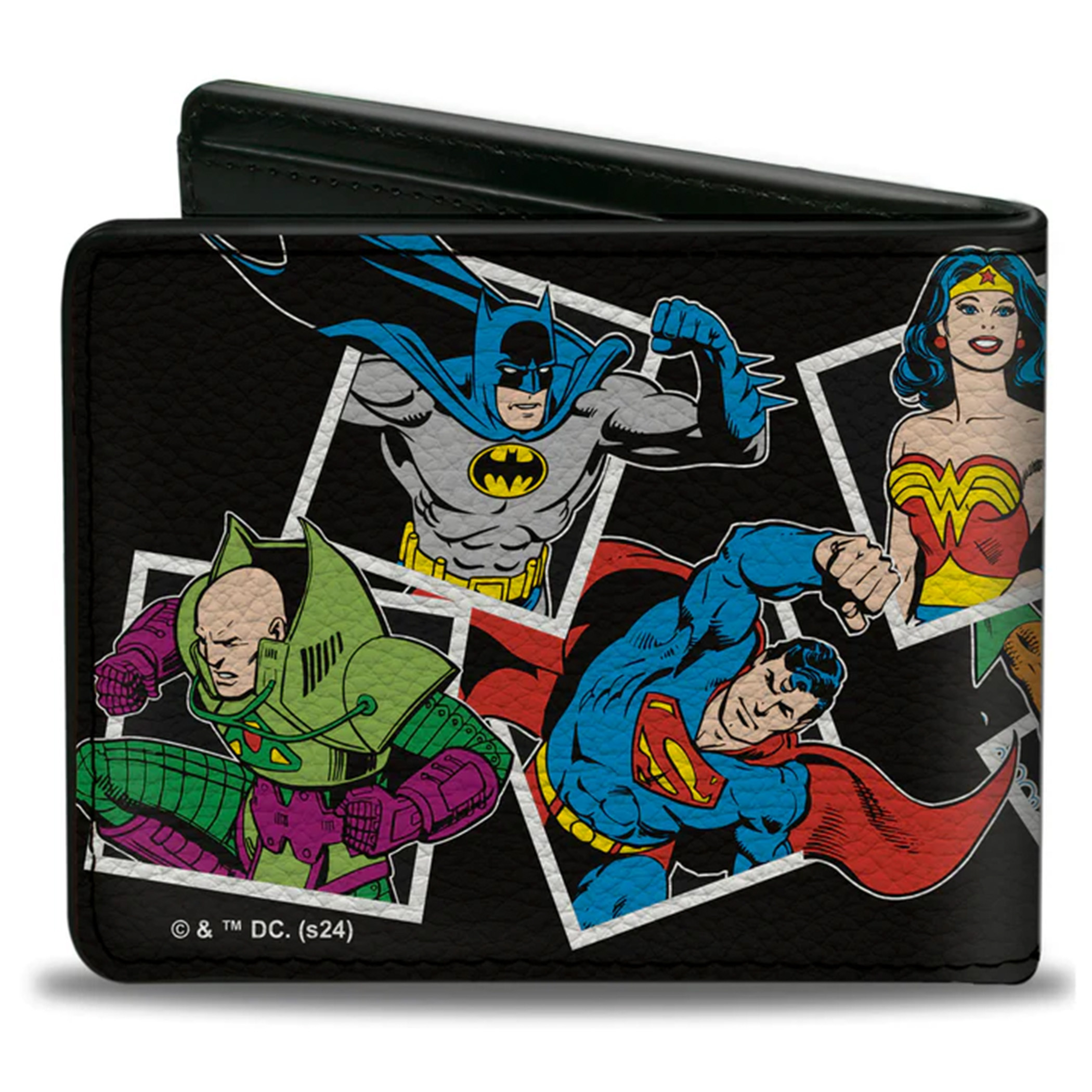 Justice League Heroes and Villains Bi-Fold Wallet