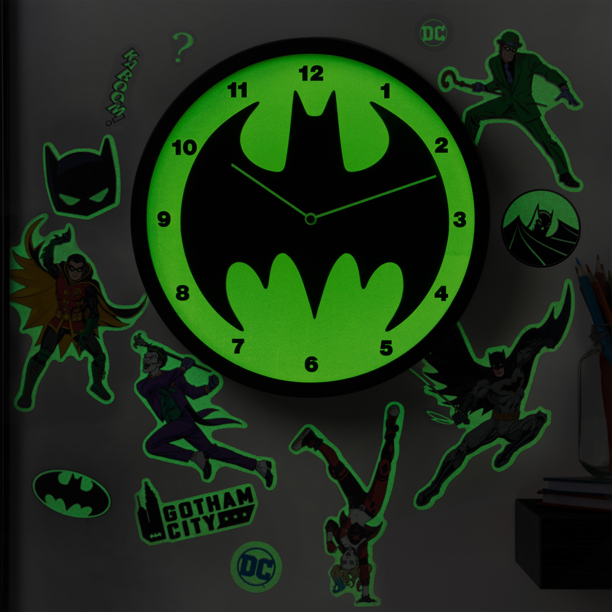 Batman Glow In The Dark Wall Clock