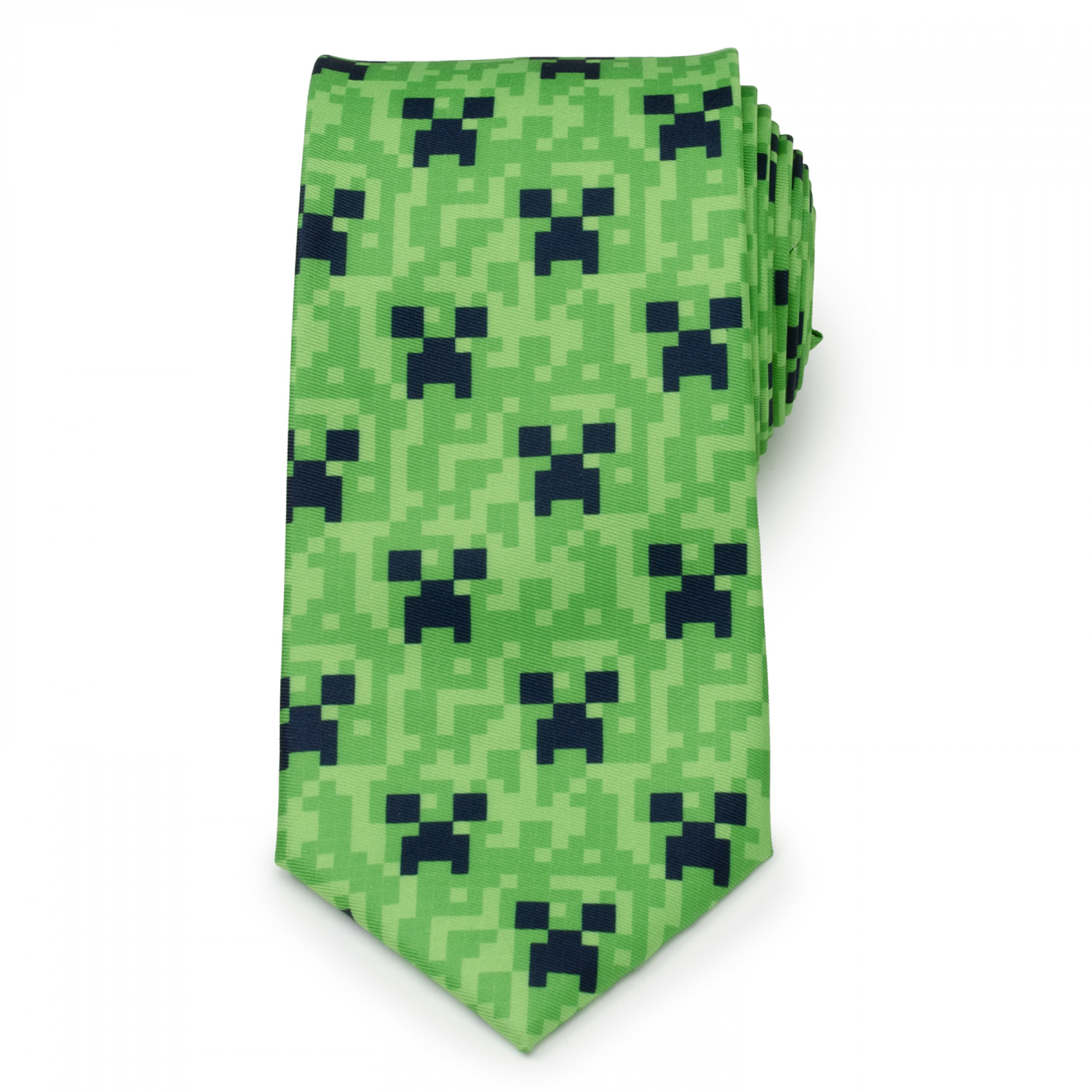 Minecraft Creeper Green Men's Tie