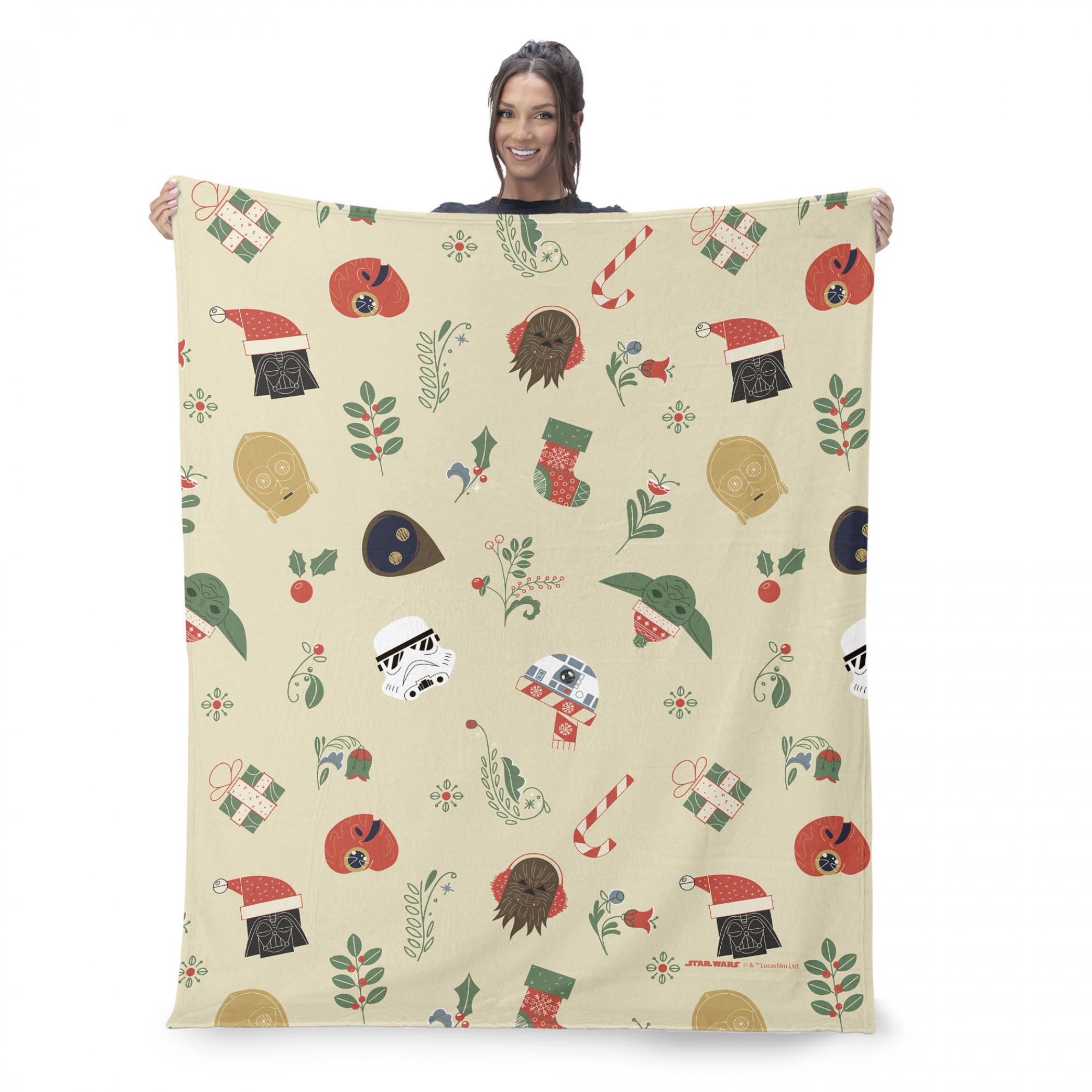 Star Wars Holiday Spirit Silk Touch Throw Blanket