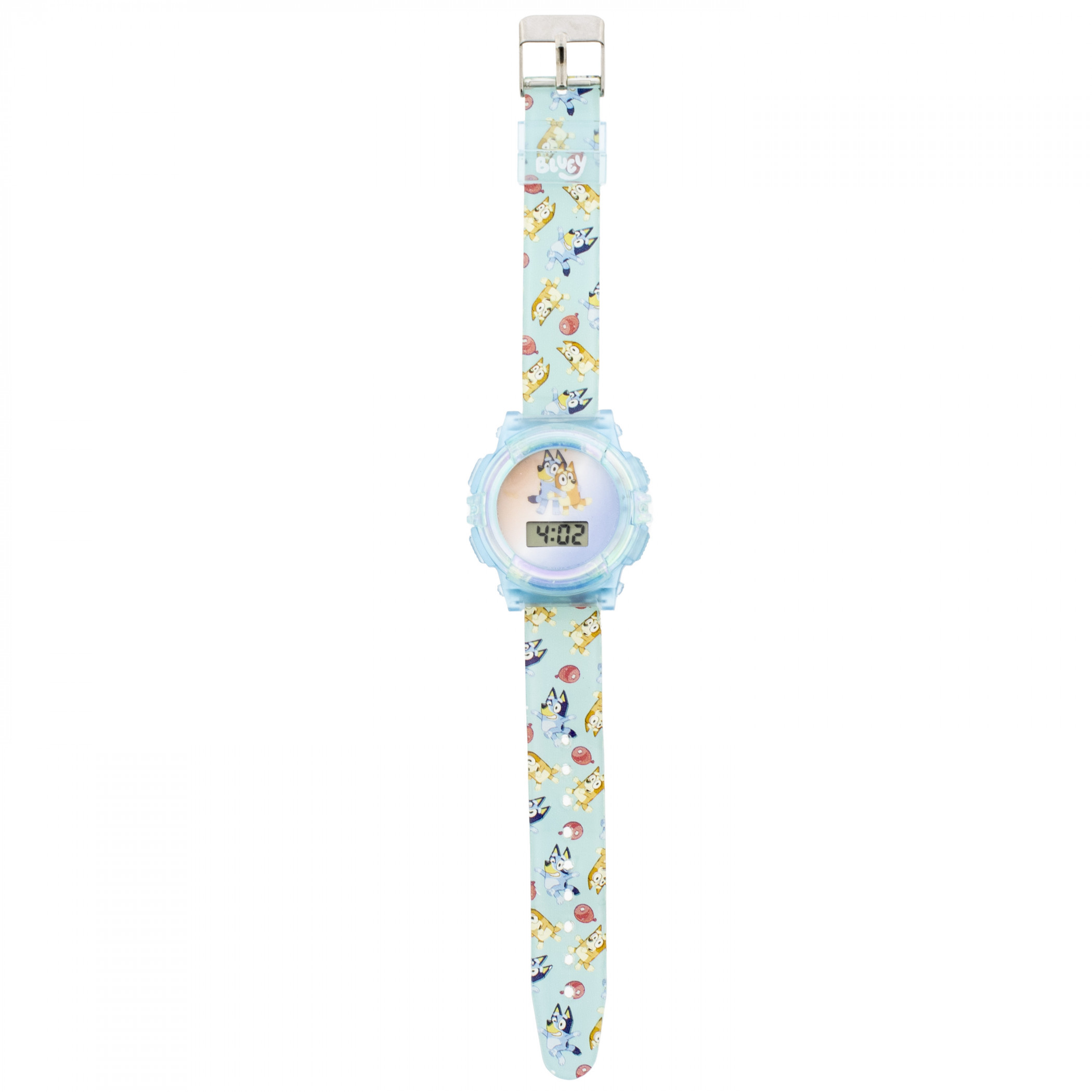 Bluey Flashing  LCD Watch with Printed Balloon Straps