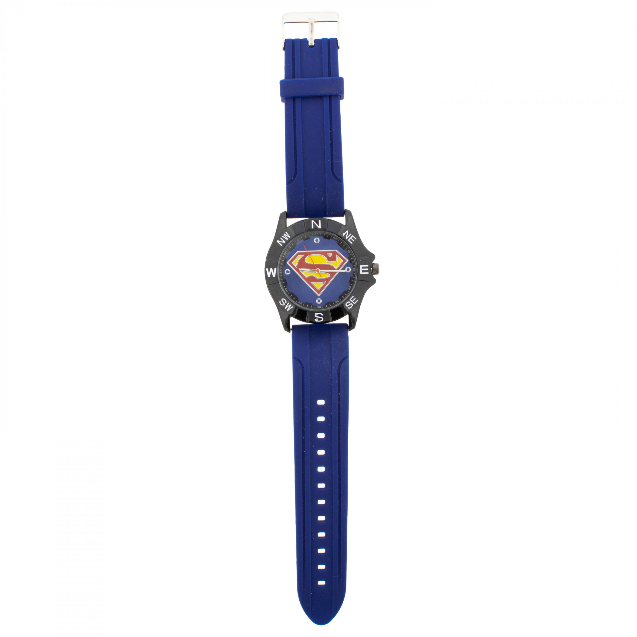 Superman Black on Blue Sport Watch