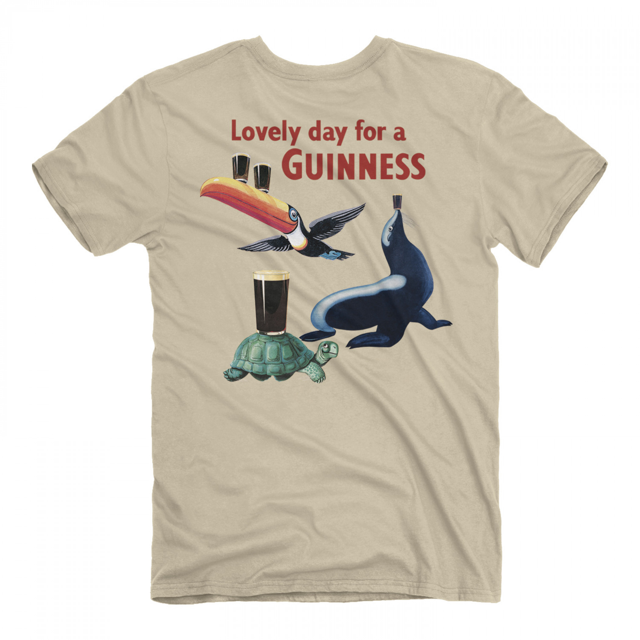 Guinness Iconic Characters Front and Back Print T-Shirt