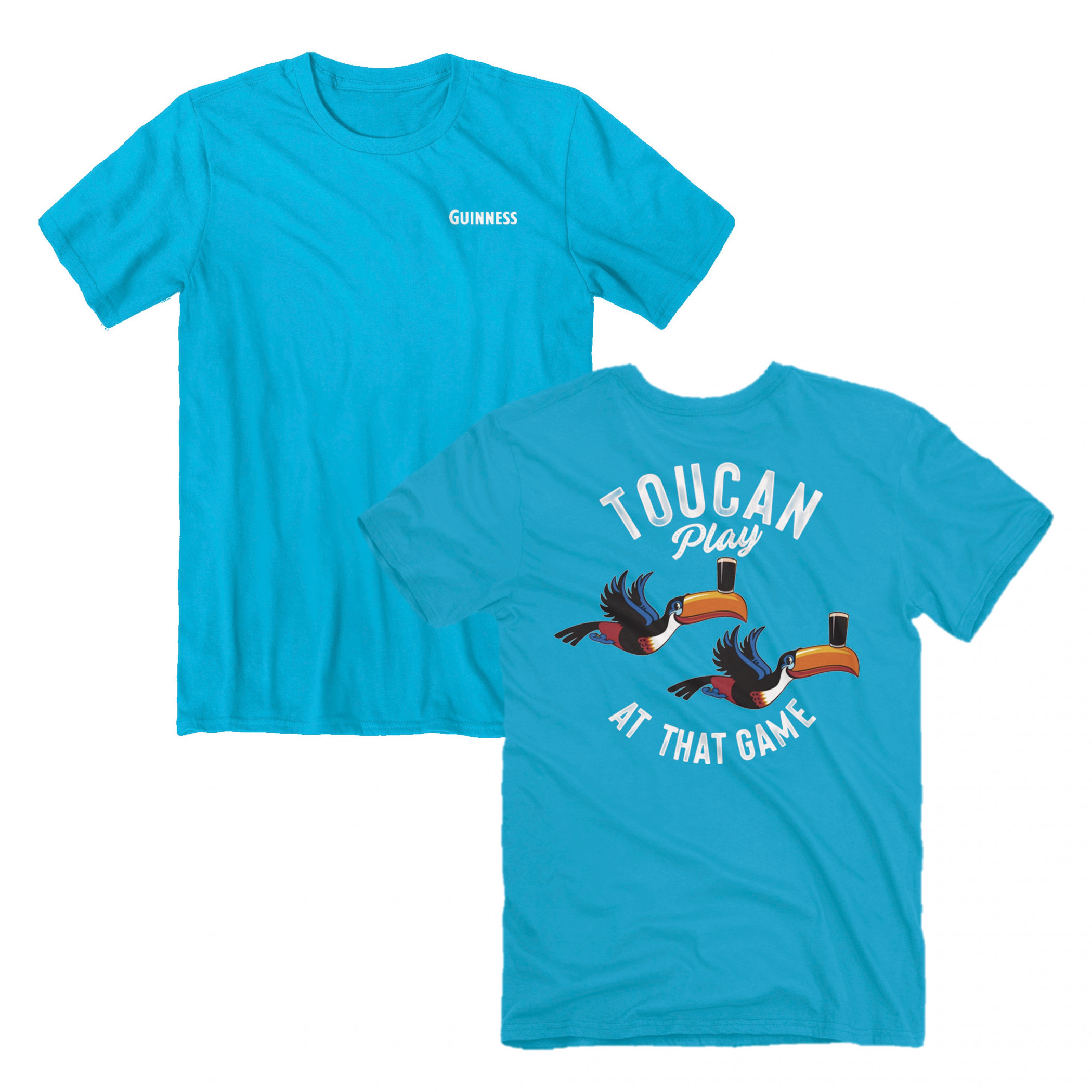 Guinness Toucan Play at that Game Front and Back Print T-Shirt