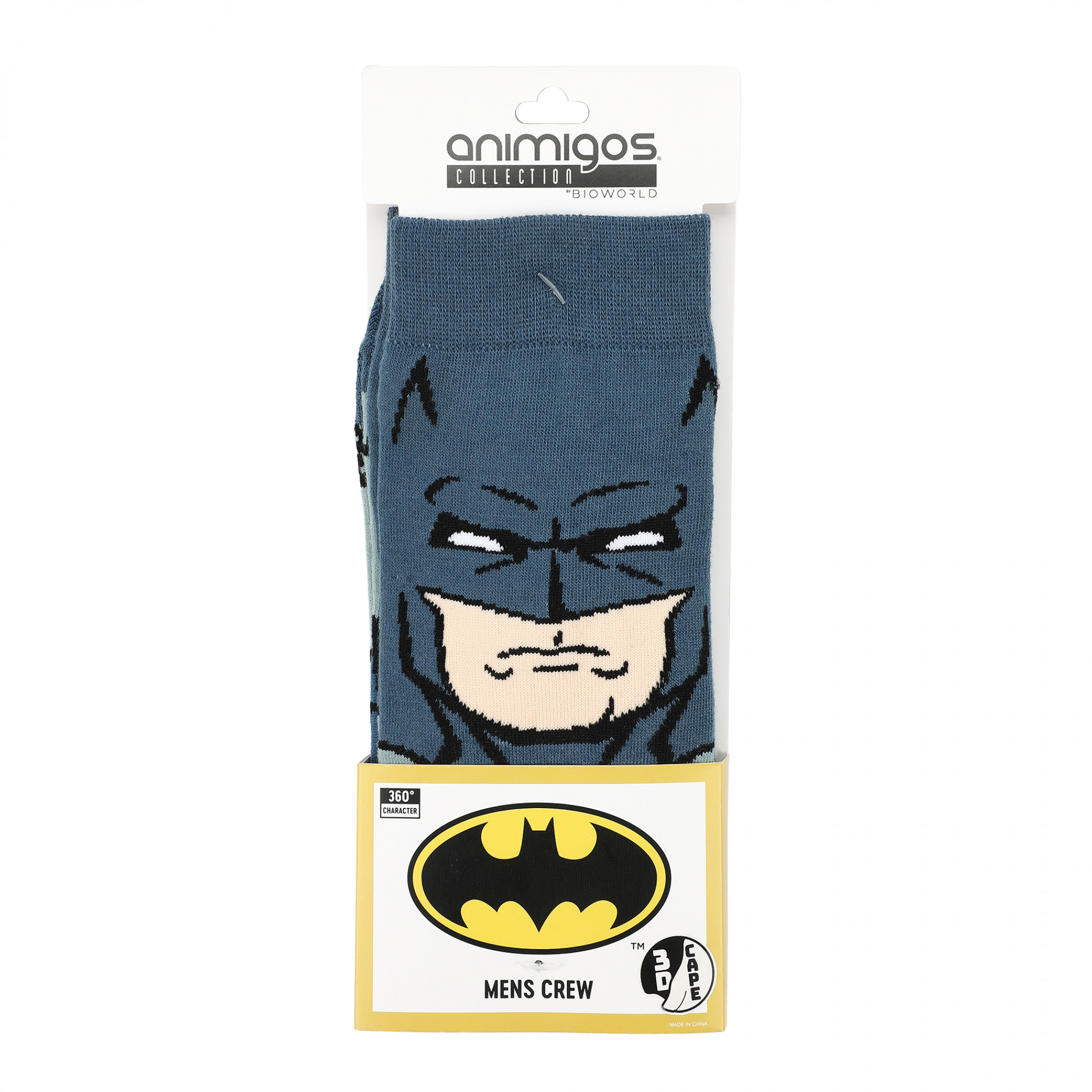 Batman Rebirth 360 Character Crew Socks with Cape