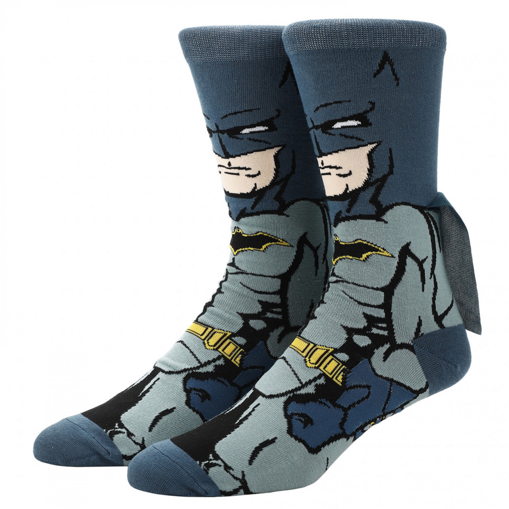 Batman Rebirth 360 Character Crew Socks with Cape