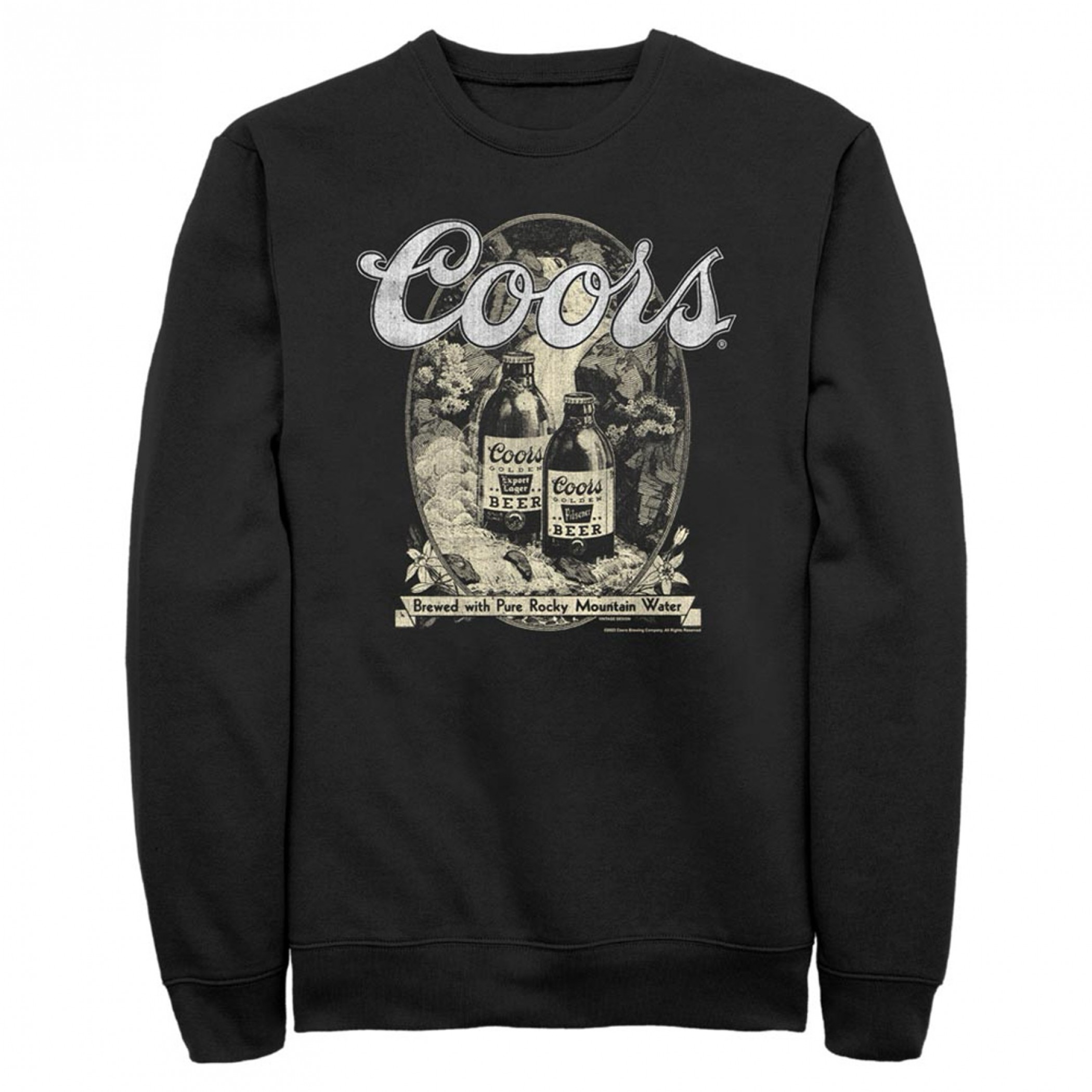 Coors Vintage Black Banquet Crewneck Sweatshirt