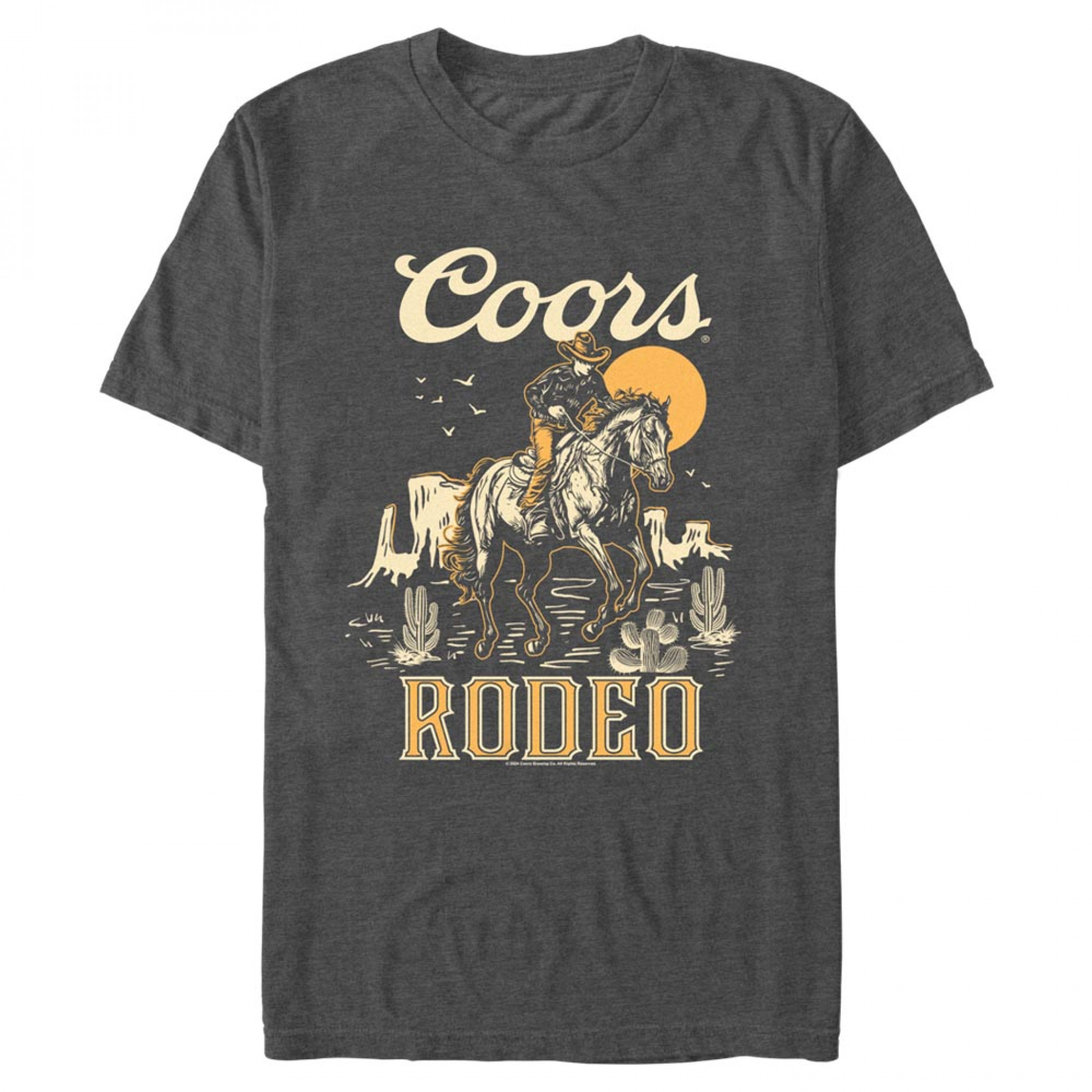 Coors Rodeo Desert Riding Cowboy T-Shirt