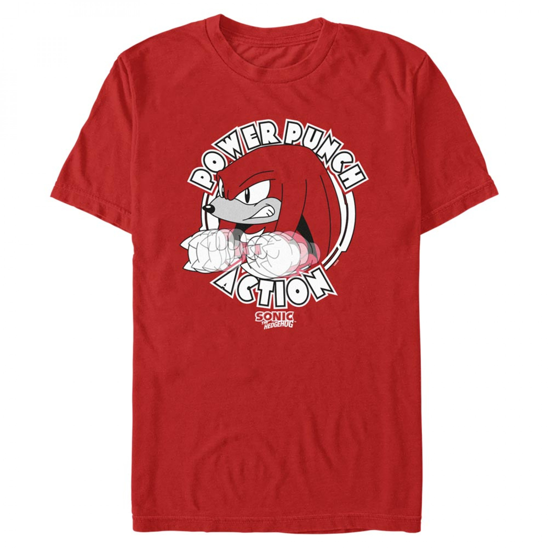 Sonic the Hedgehog Knuckles Power Punch Action T-Shirt