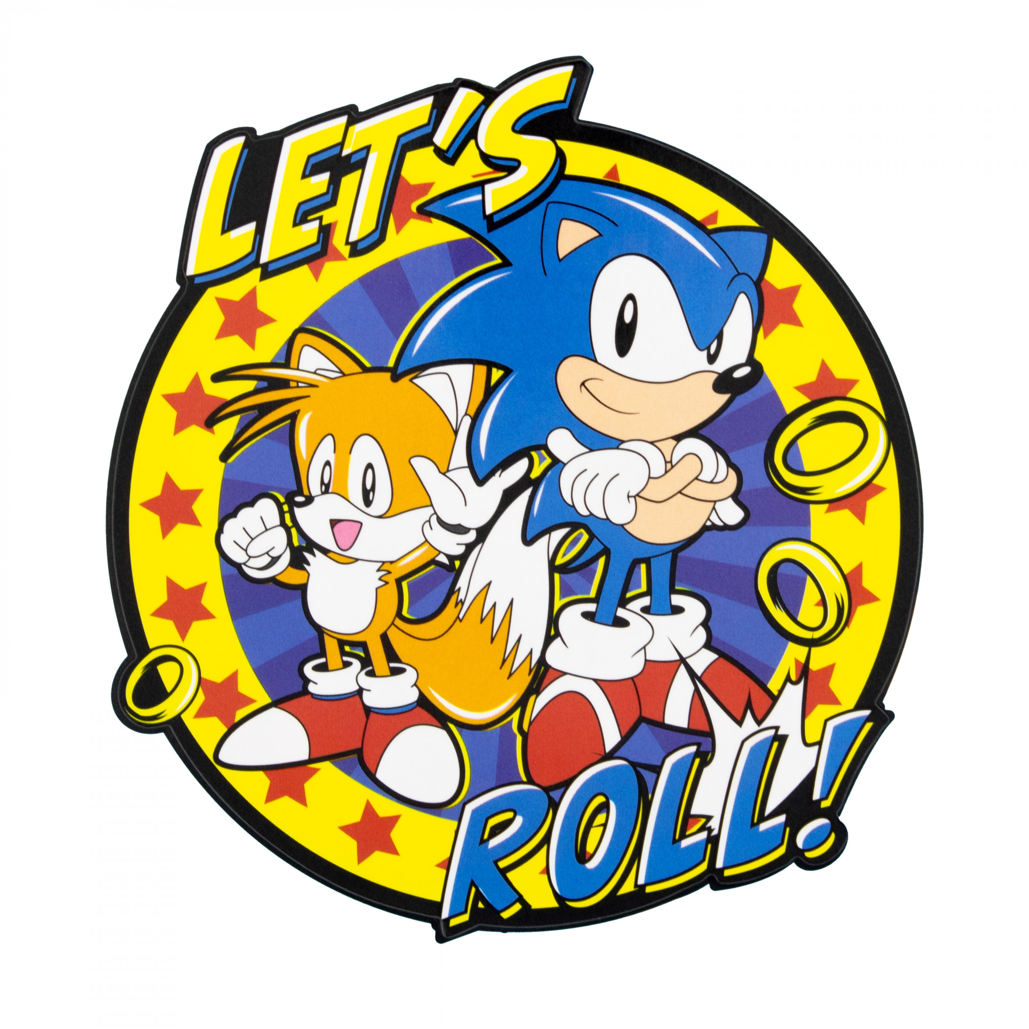 Sonic the Hedgehog "Let's Roll" Sticker