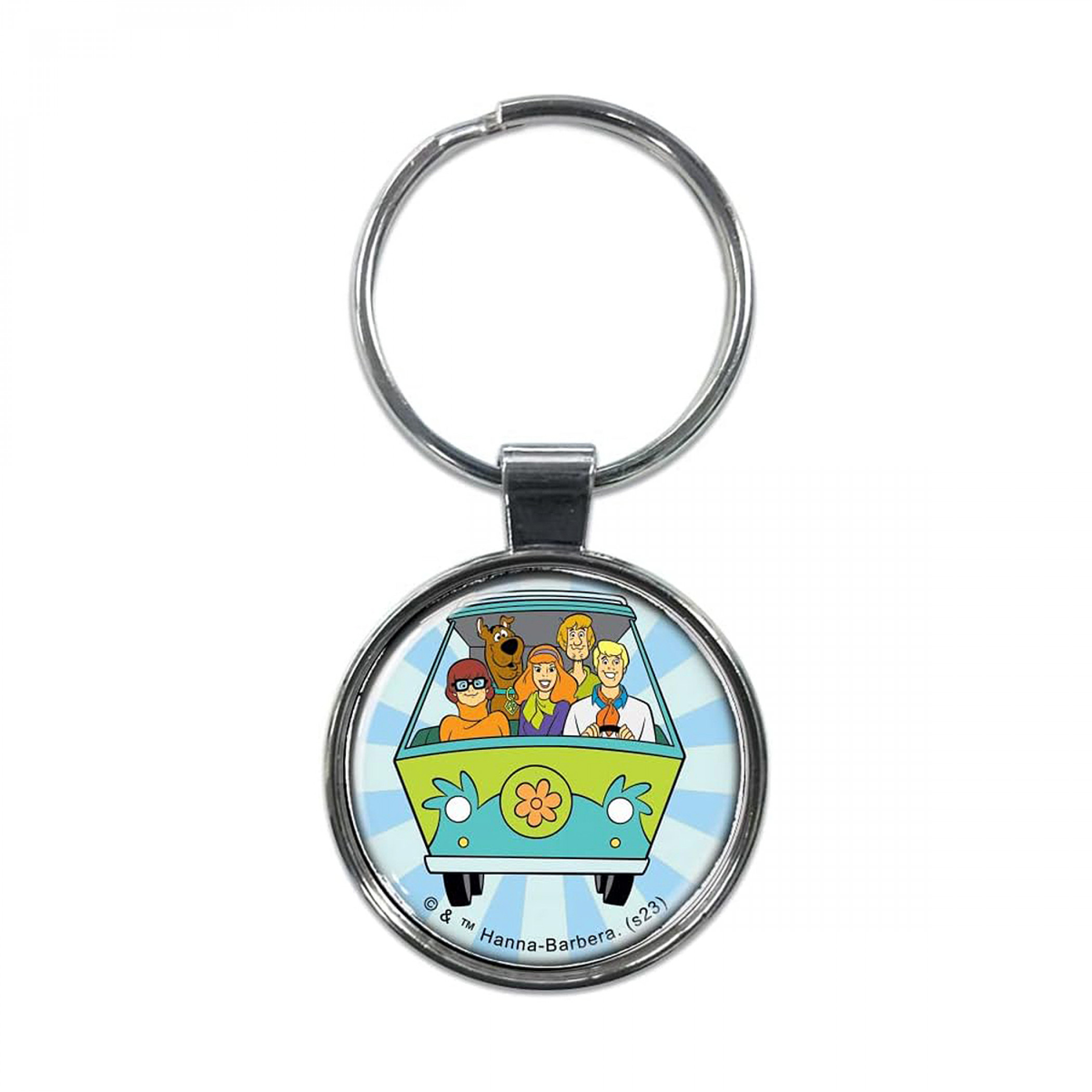 Scooby-Doo Group in Mystery Machine Keychain