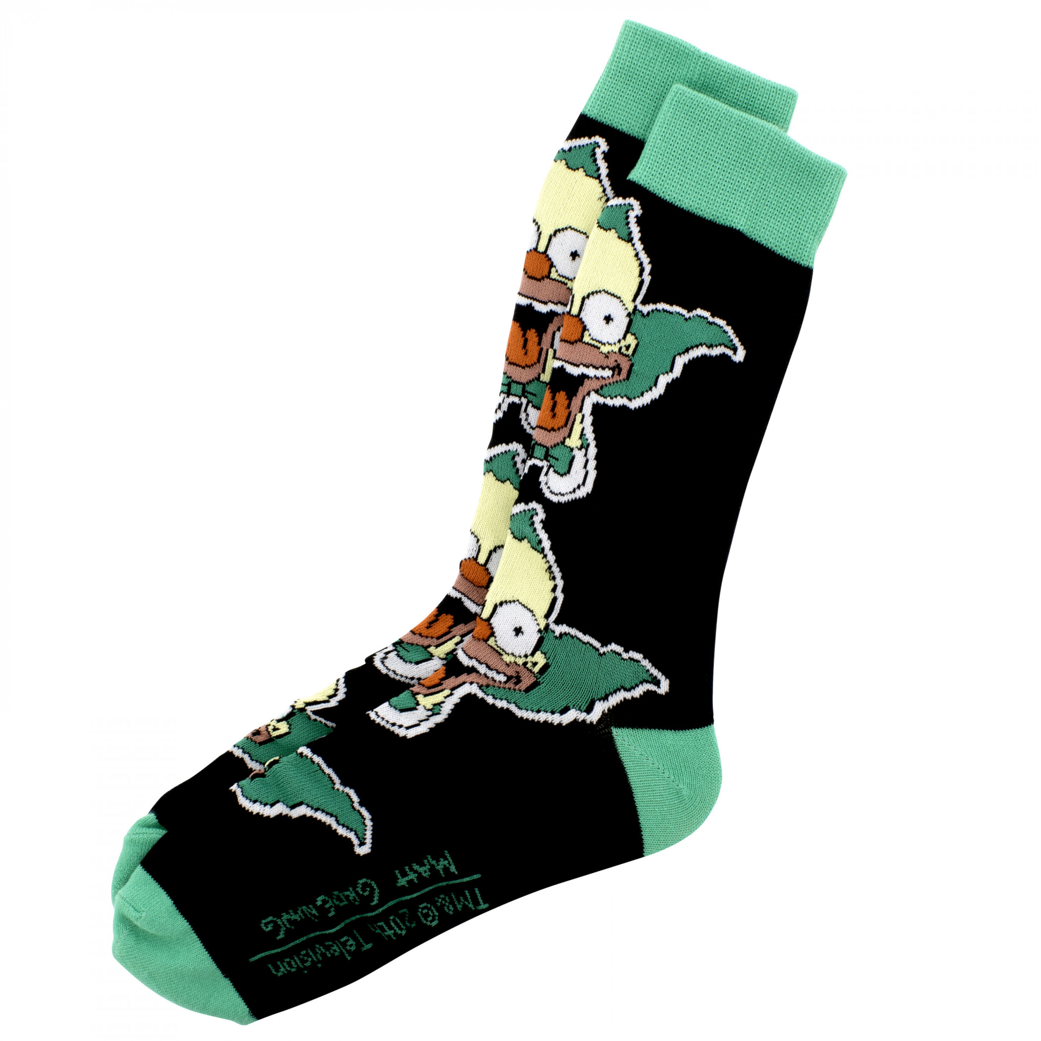 The Simpsons Bart Homer and Krusty 6-Pack Crew Socks