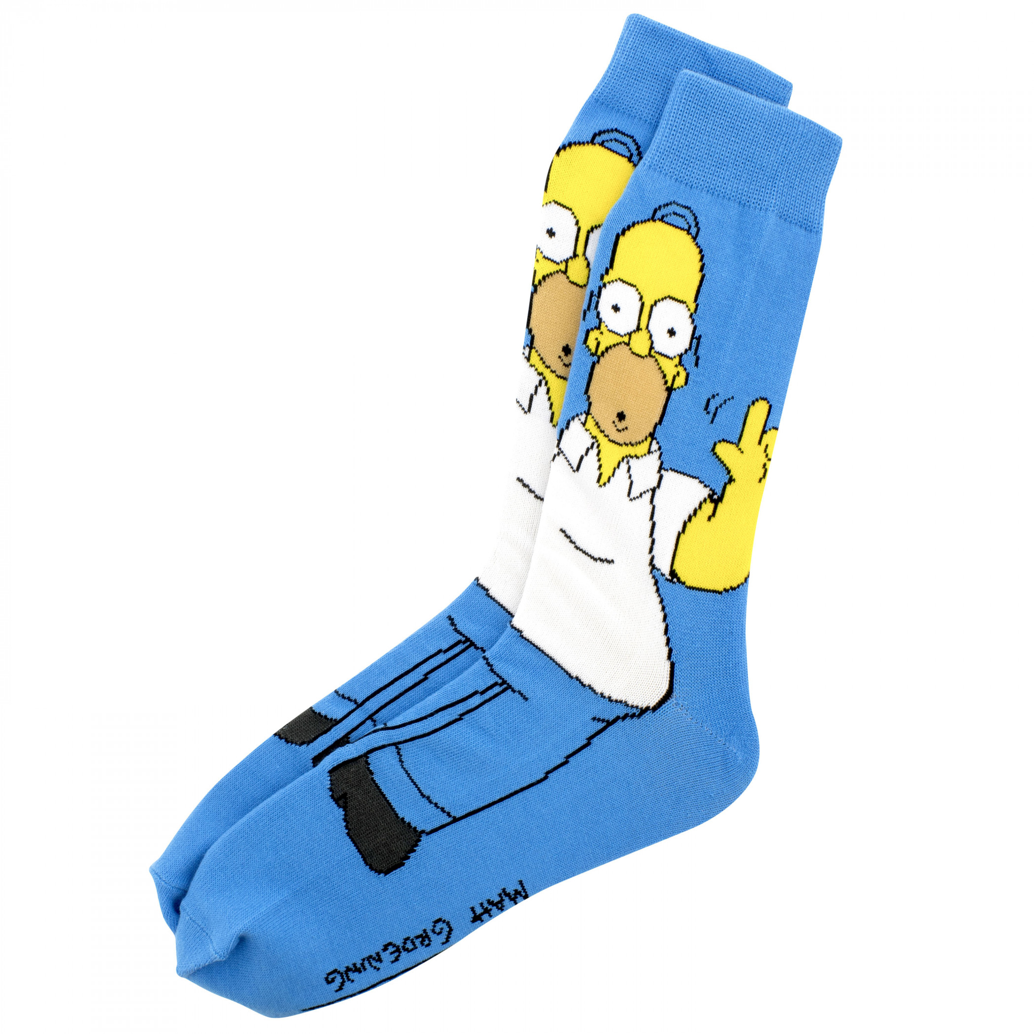 The Simpsons Bart Homer and Krusty 6-Pack Crew Socks