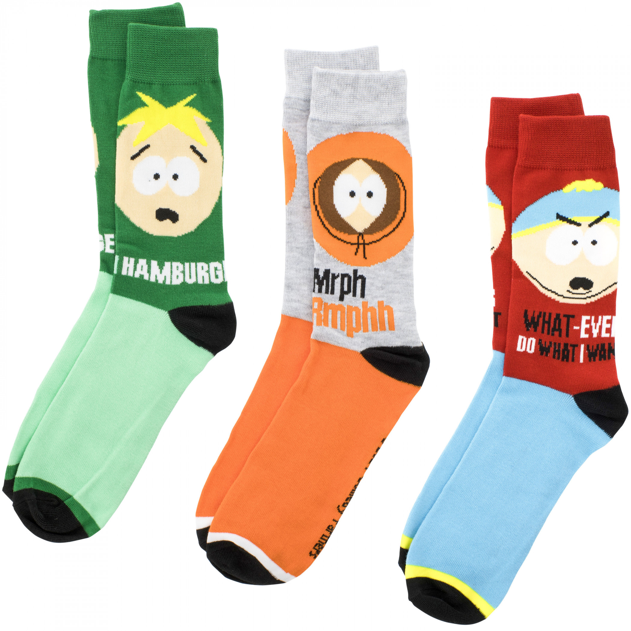 South Park Boys 3-Pack Crew Socks