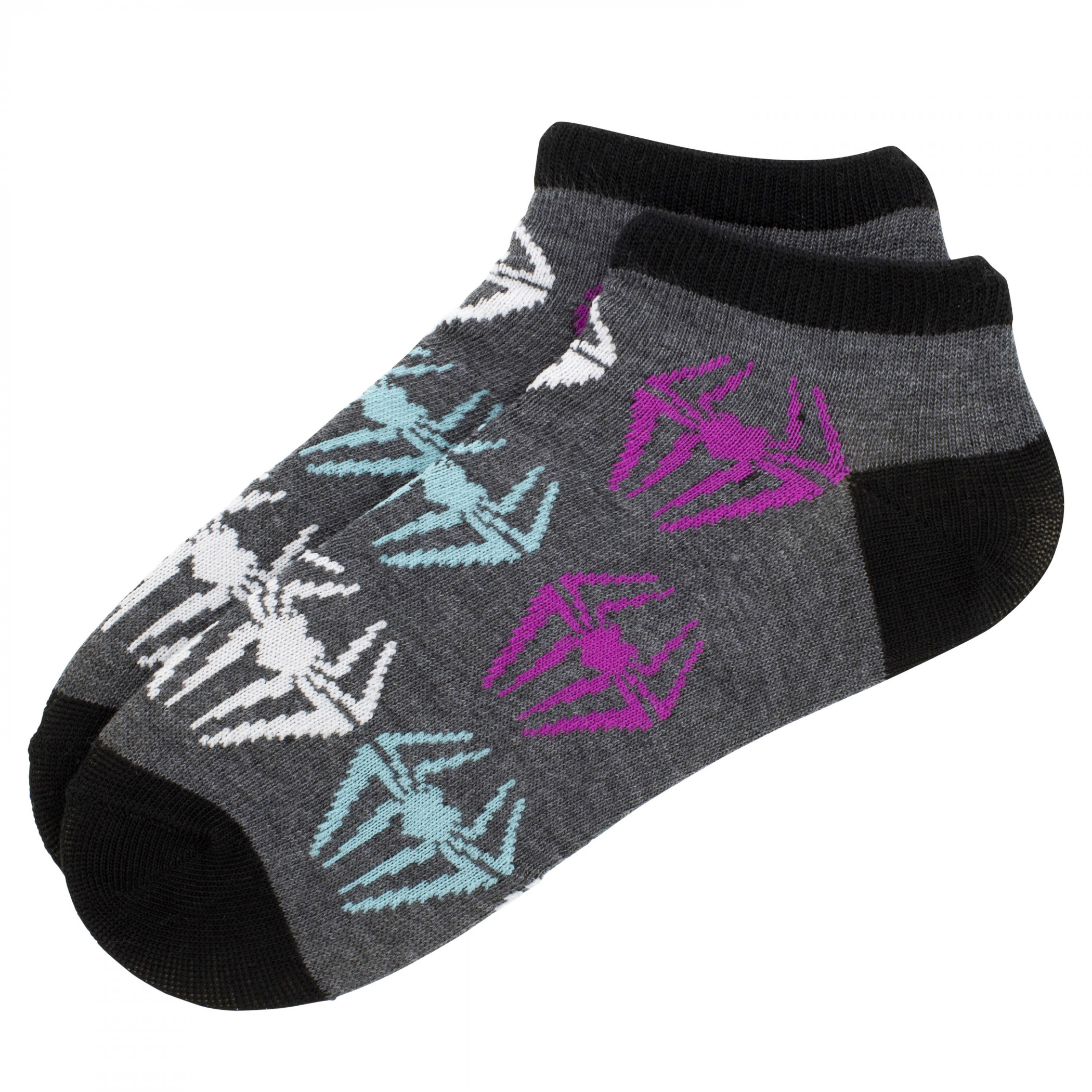 Spider-Gwen and Miles Morales Women's 5-Pair Pack of Low Cut Socks