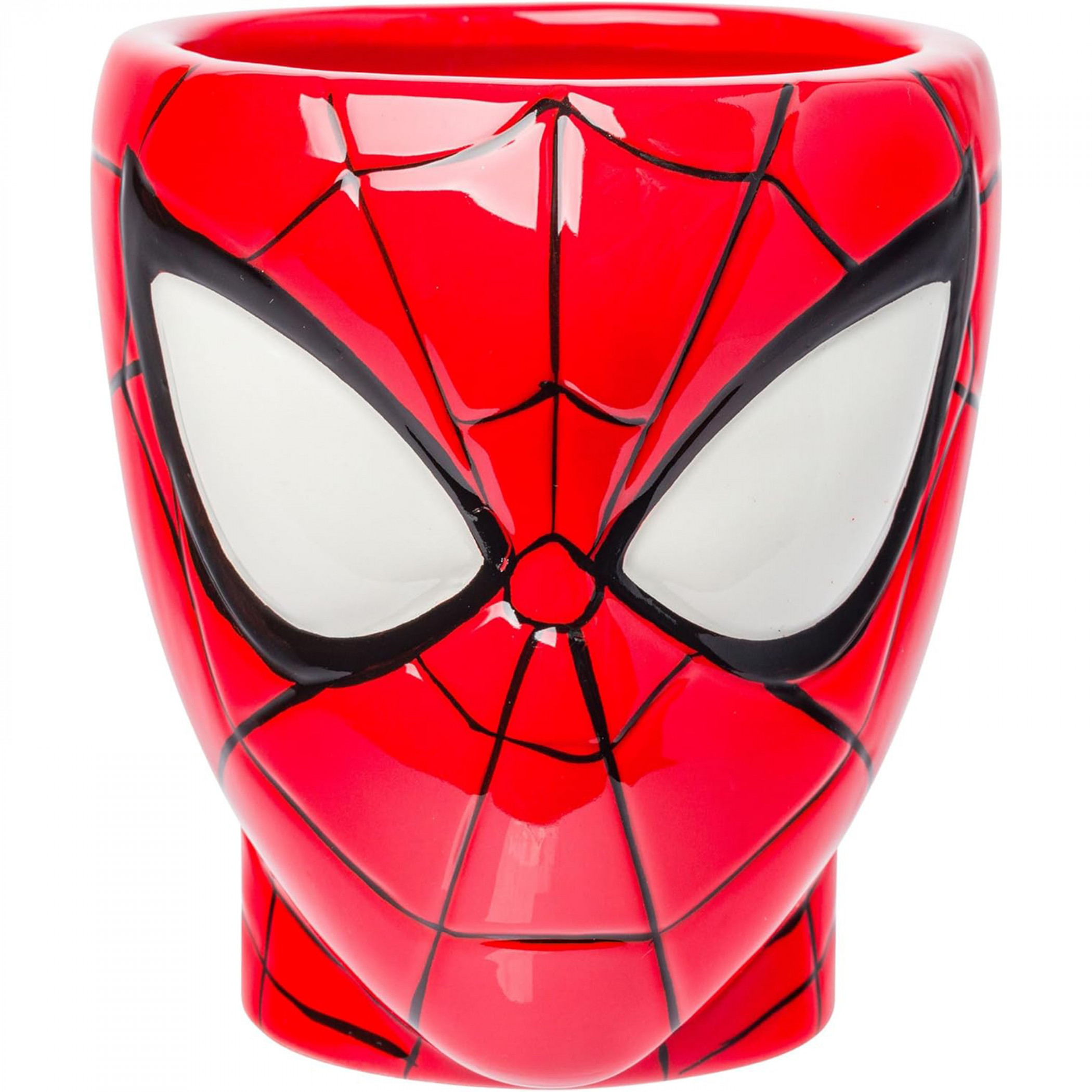 Spider-Man Head and Web Handle Ceramic 3D Sculpted Mug