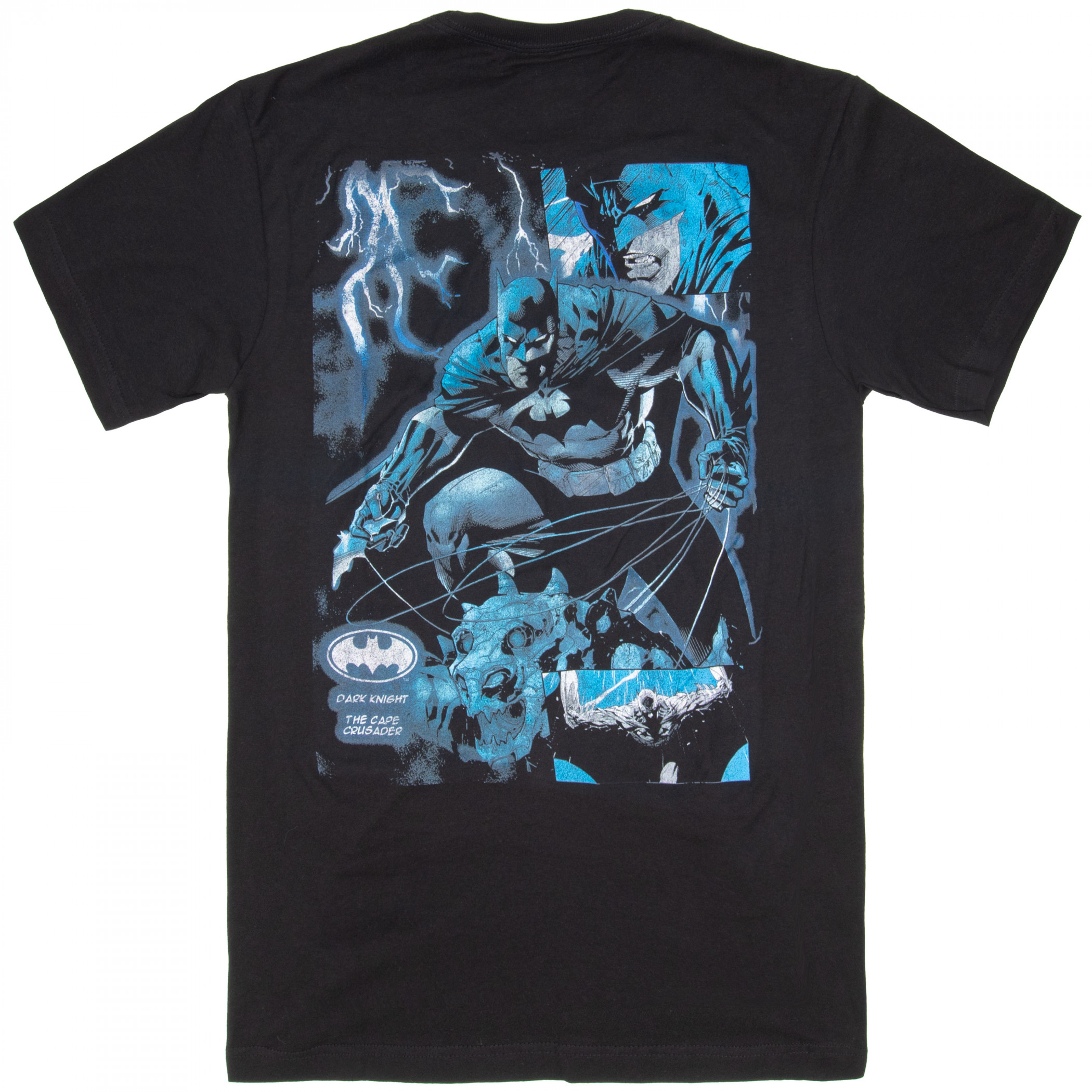 Batman Dark Knight Oversize Print Front and Back T-Shirt