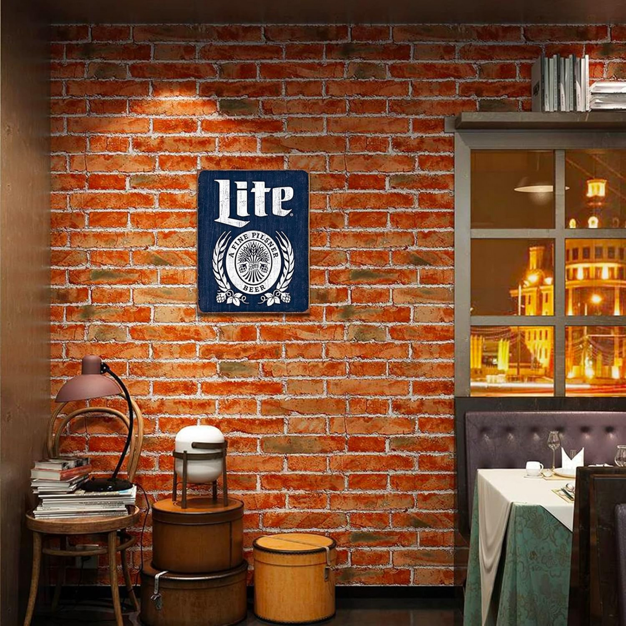 Miller Lite A Fine Pilsner Tin Sign