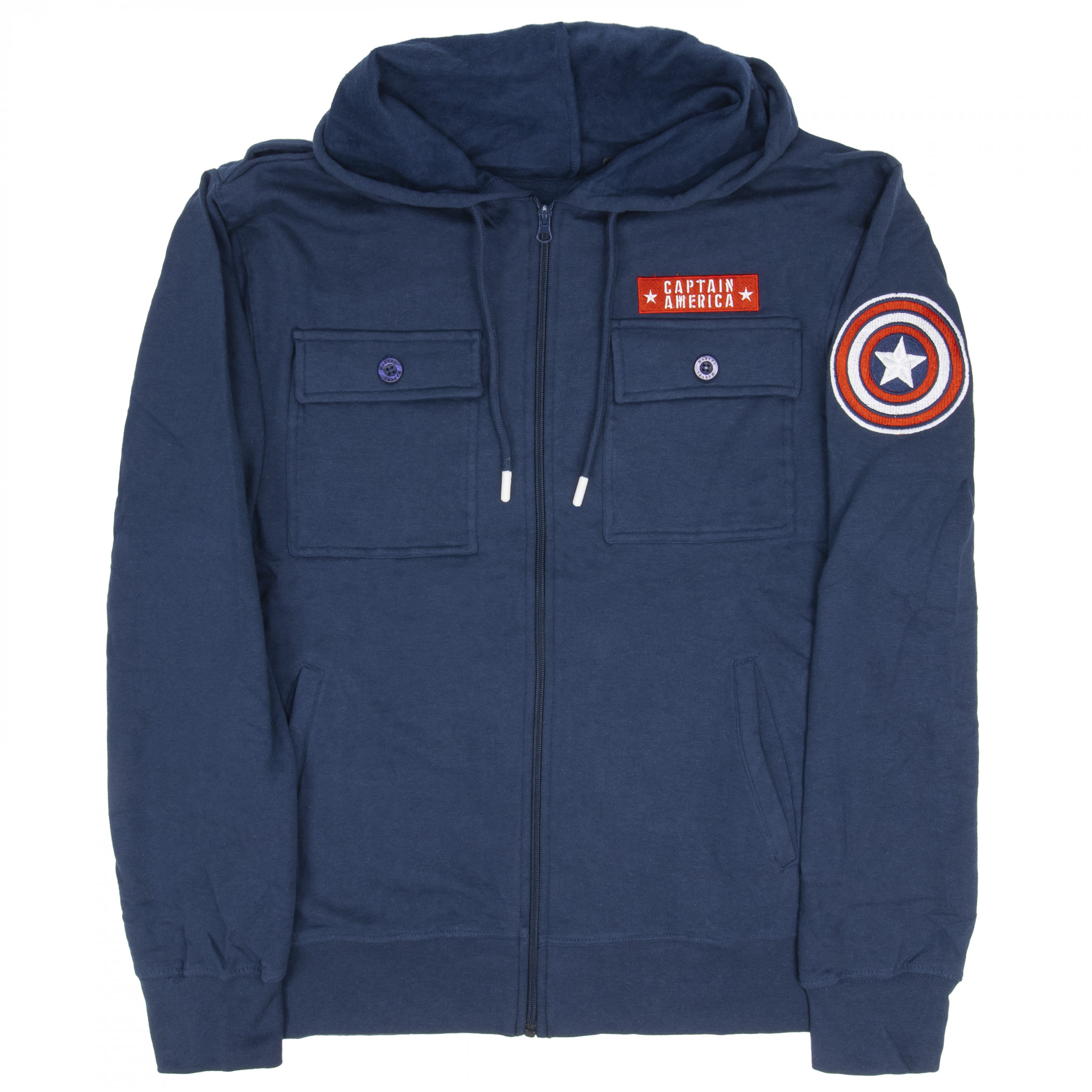 Captain America Patch Shield Jacket Hoodie