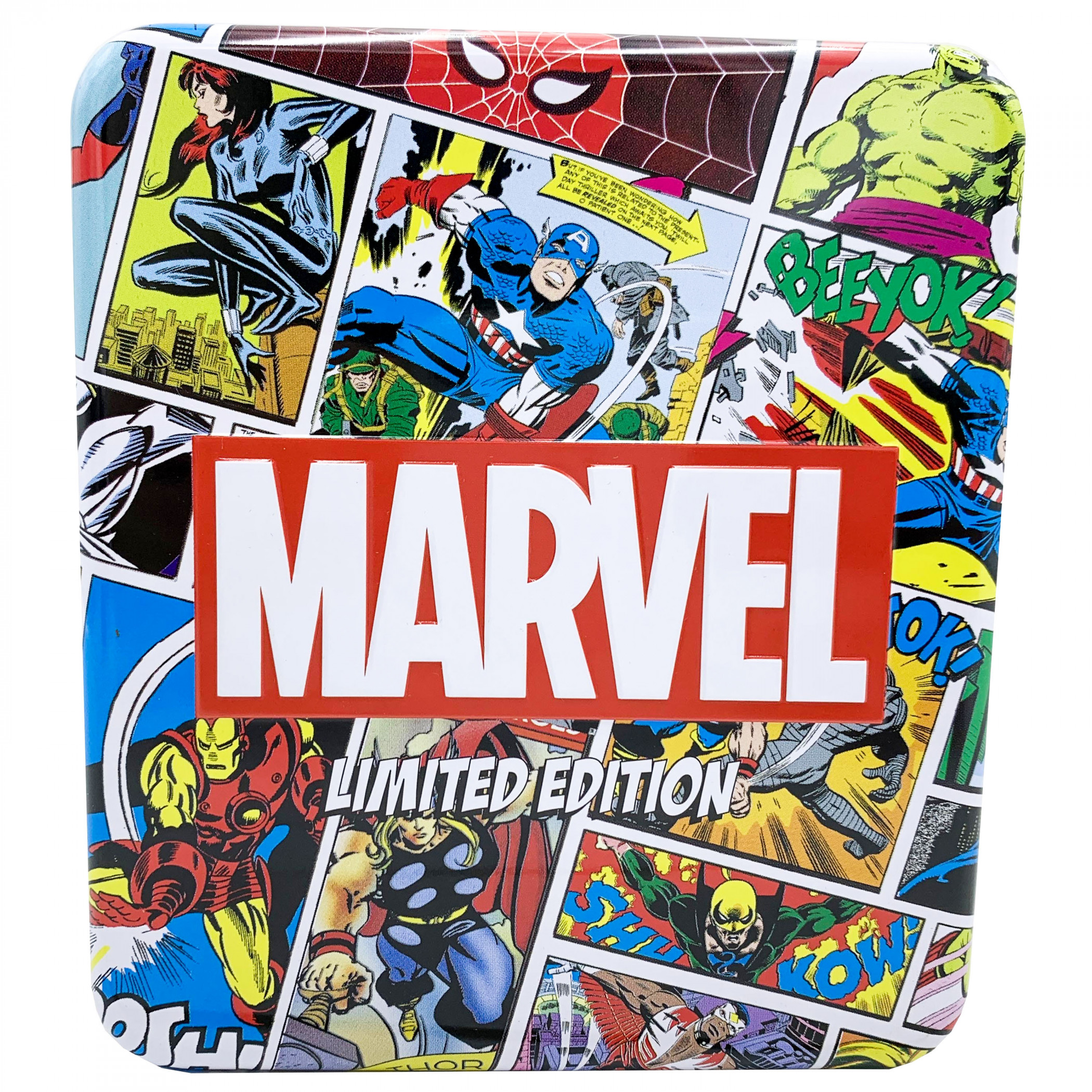 Captain America Cover Collage Trifold Wallet in Collectors Tin