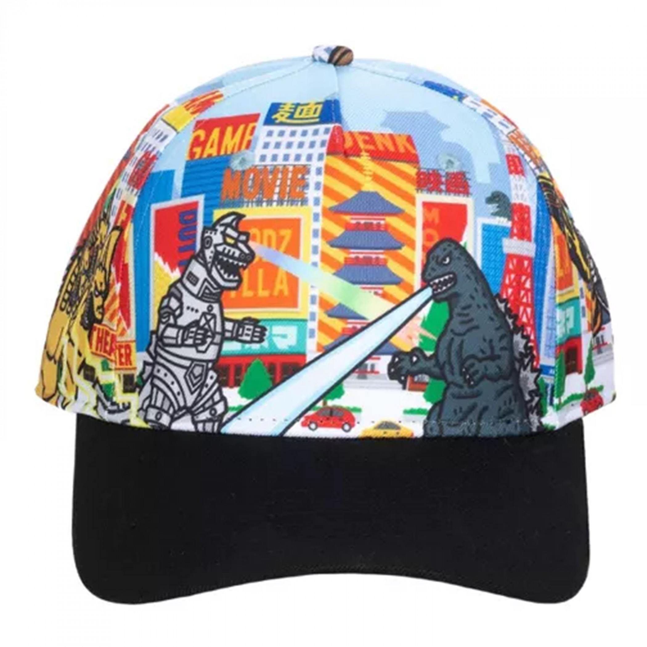 Godzilla vs Mechagodzilla Underbill Art Snapback Hat