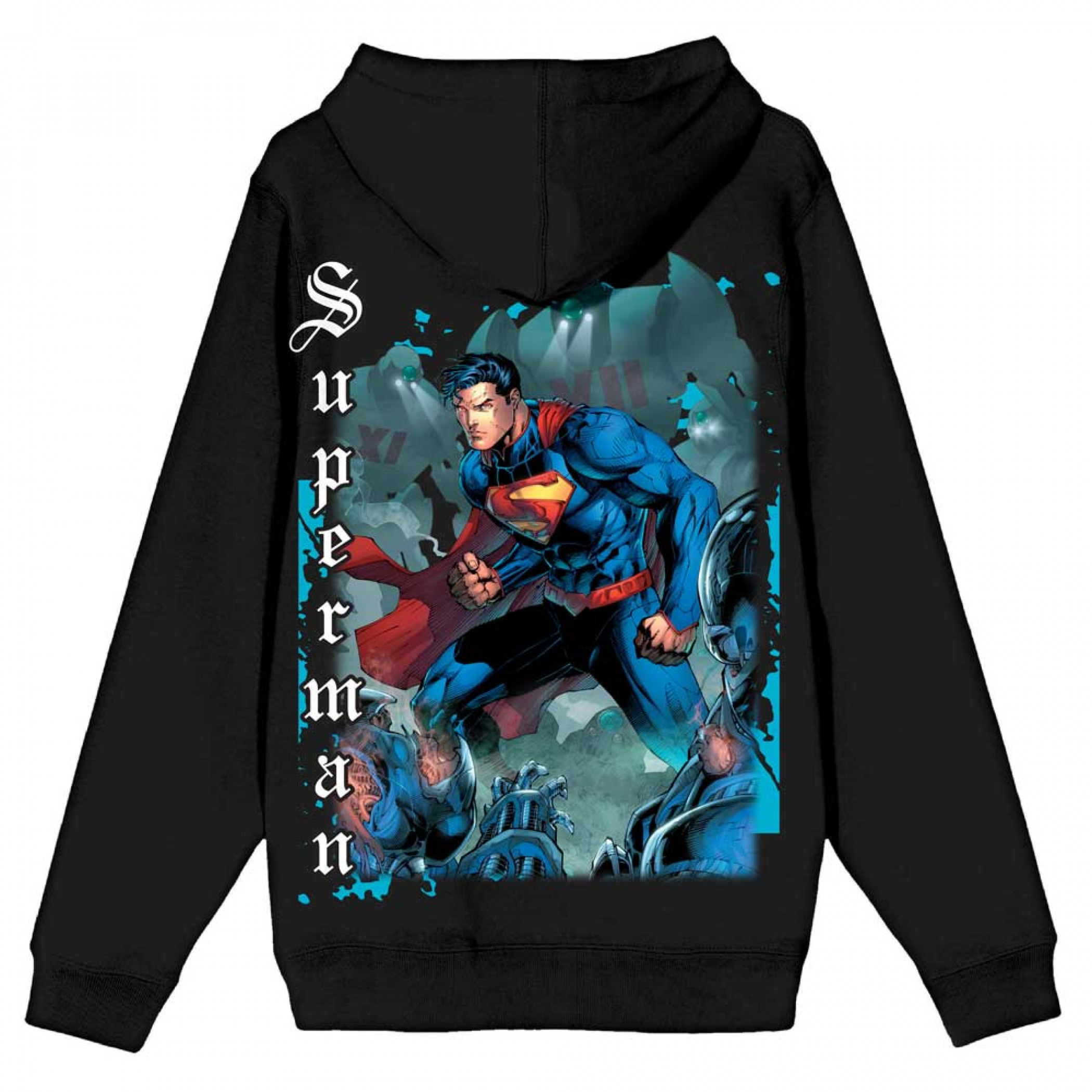 Superman Comic Covers Front and Back Print Pullover Hoodie