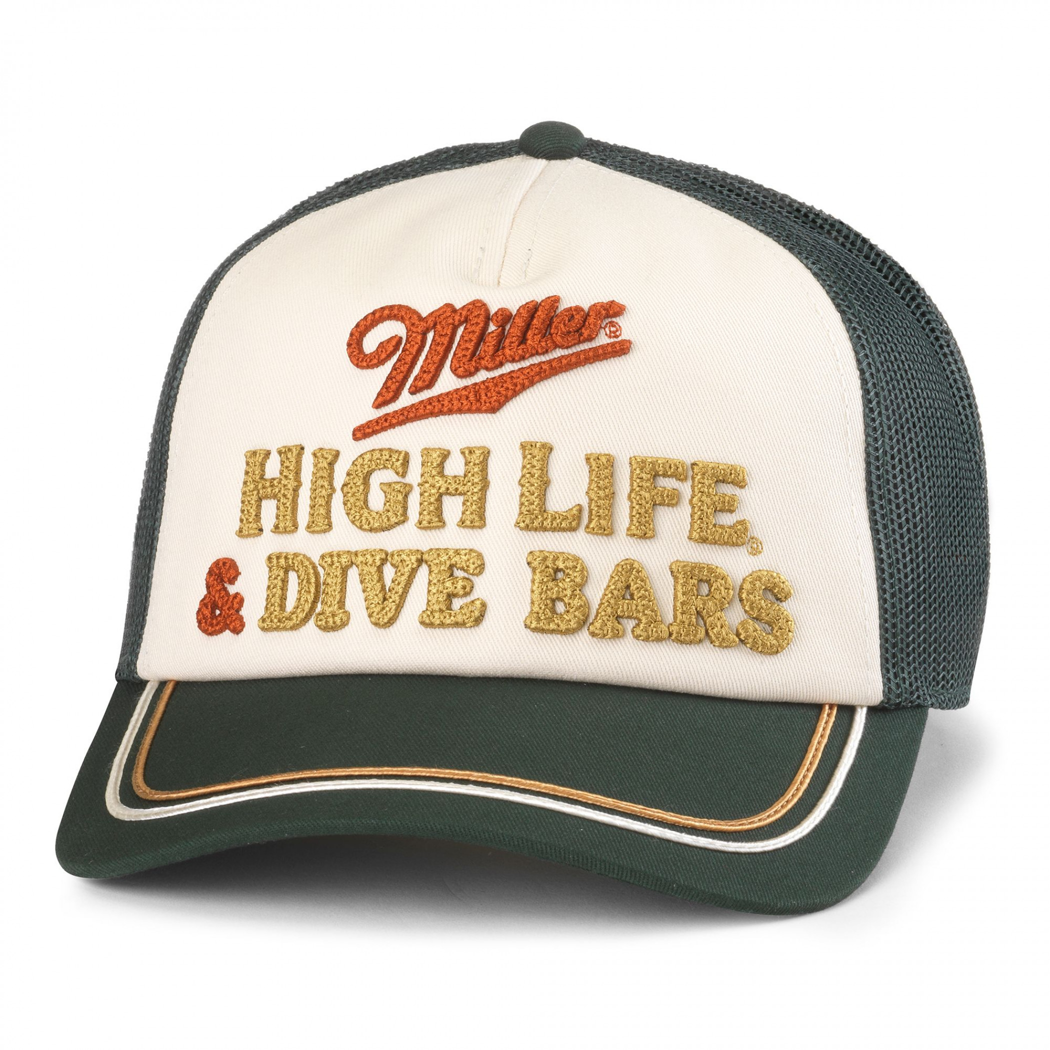 thumbnail image 2 of Blue Denim Snapback Trucker Cap With Embroidered Logo Miller 2 of 10