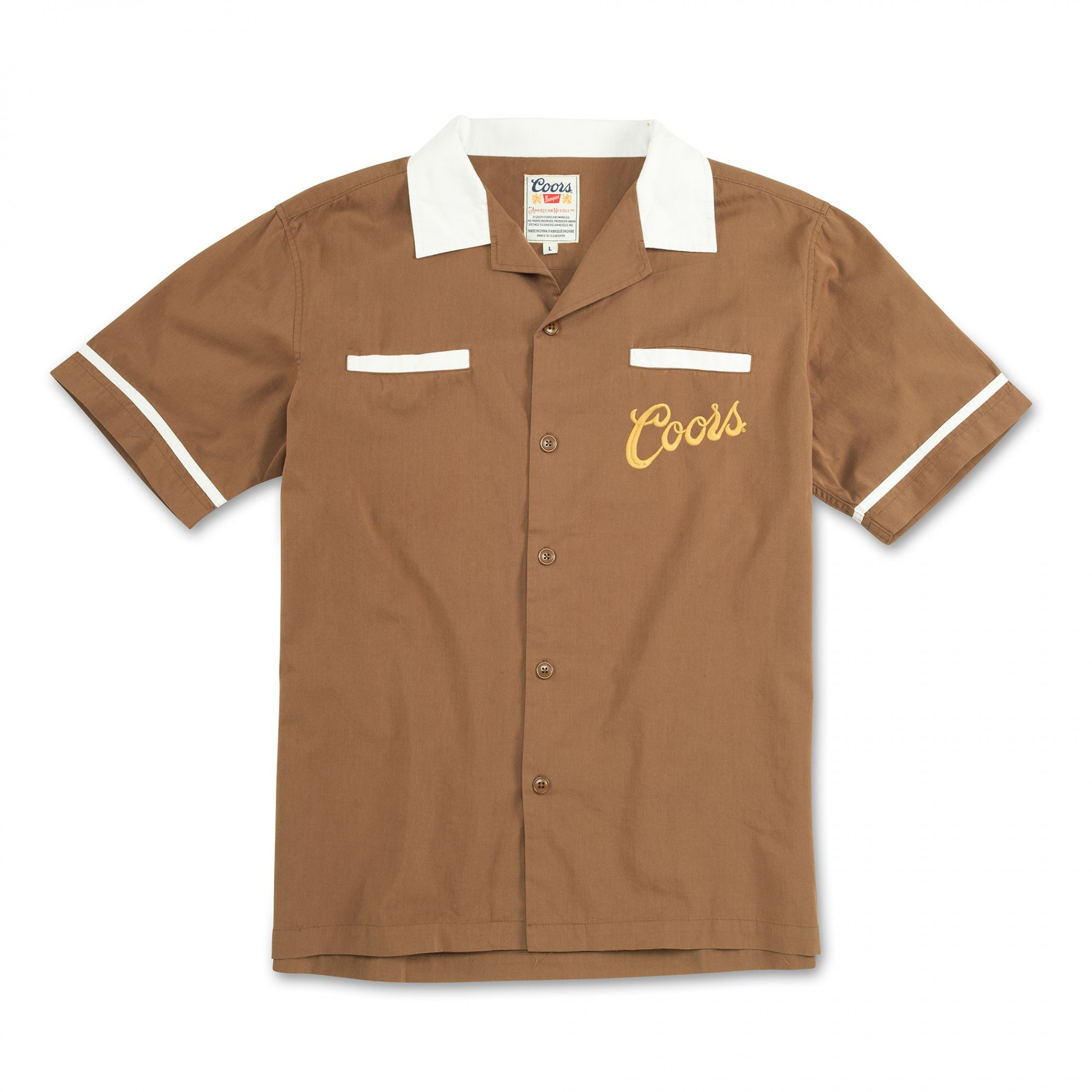 Coors Original Out West Brown Bowling Jacket - WearYourBeer