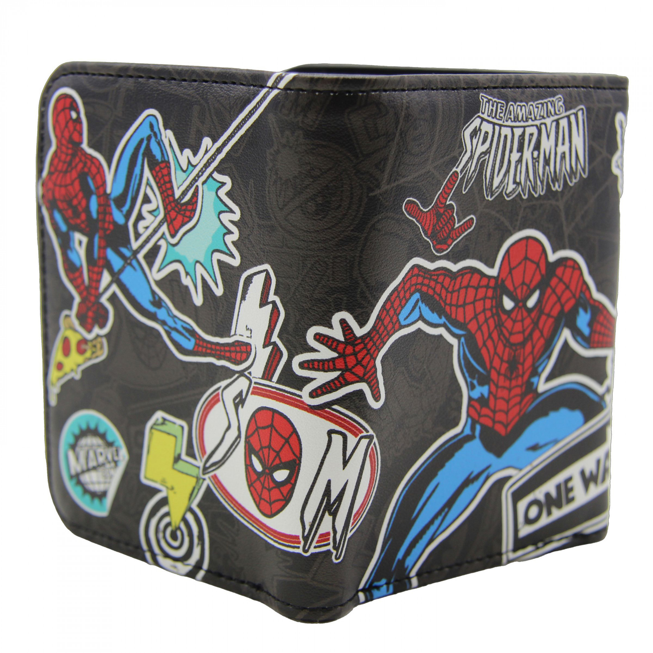 Spider-Man Sticker Collage Trifold Wallet