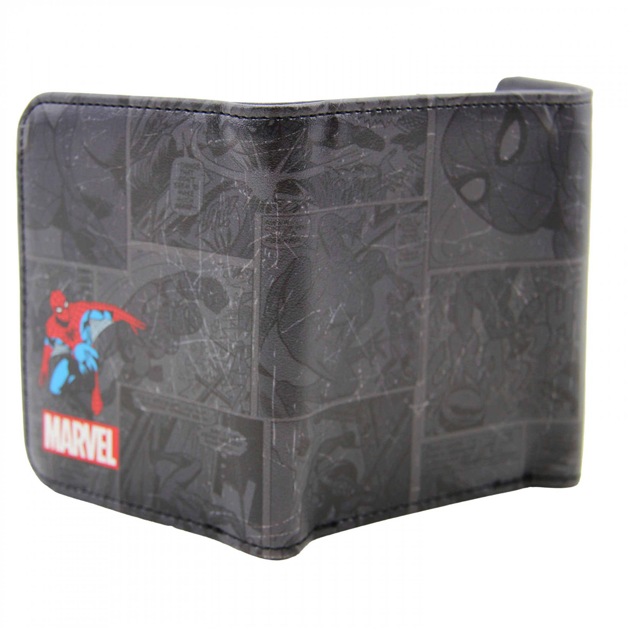 Spider-Man Black Panels Trifold Wallet