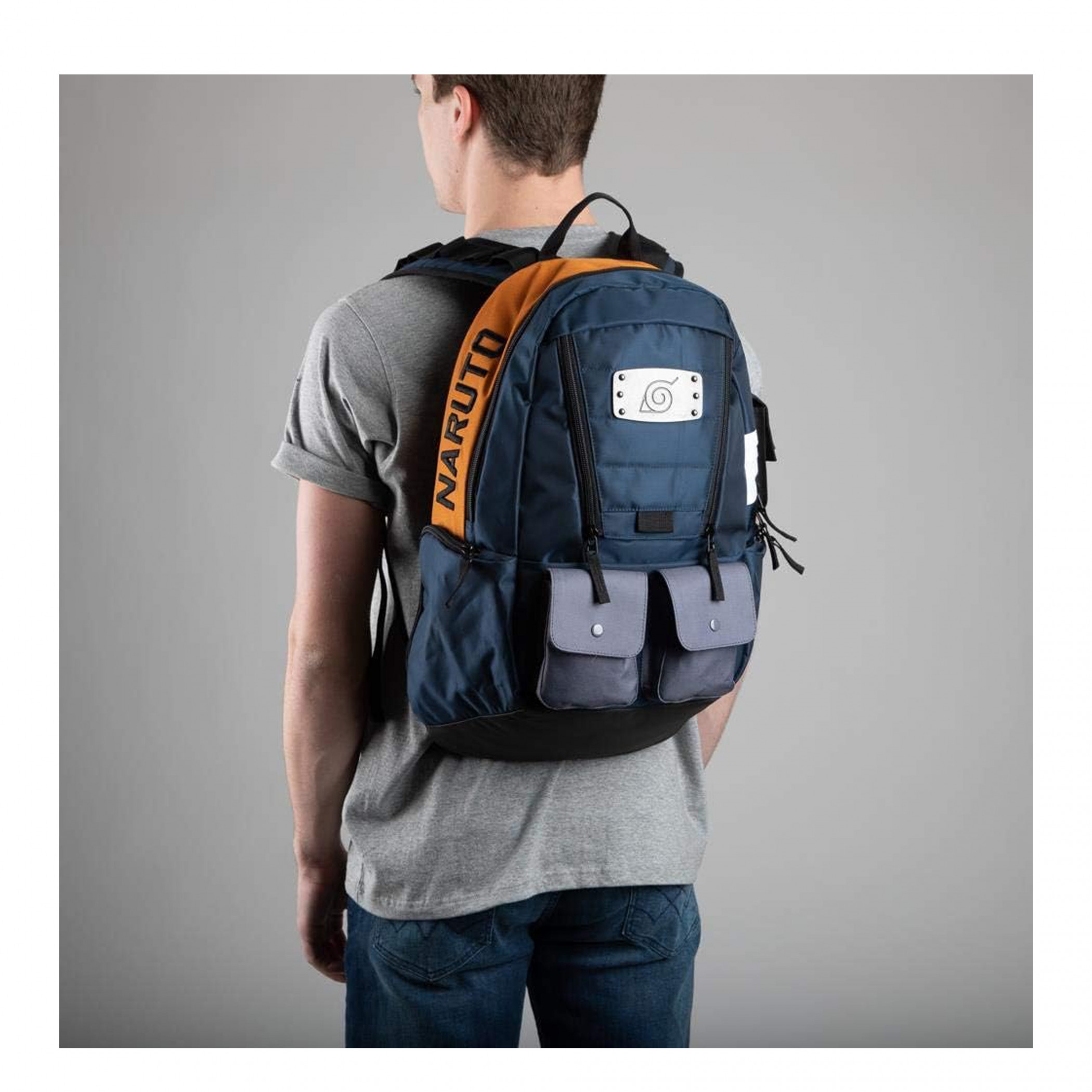 Naruto Built Up Utility Laptop Backpack