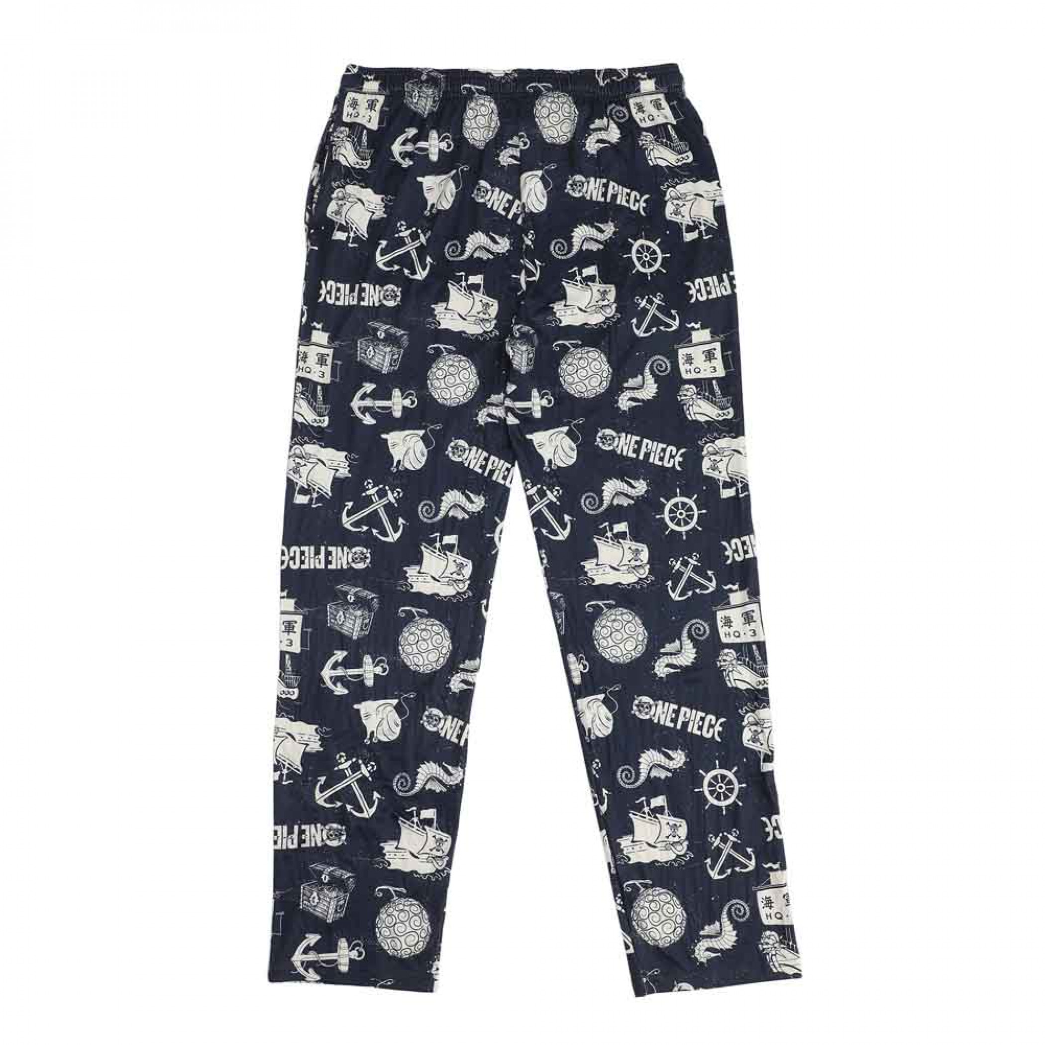 One Piece Live Action Icon and Logo Toss Pajama Pants