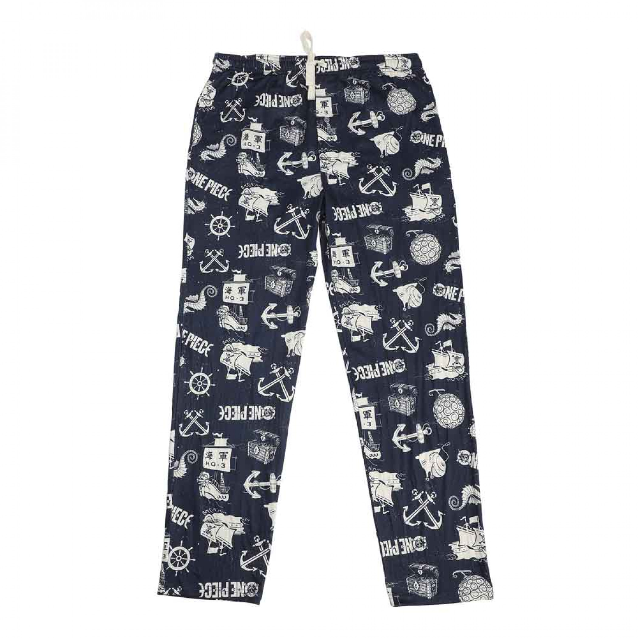 One Piece Live Action Icon and Logo Toss Pajama Pants