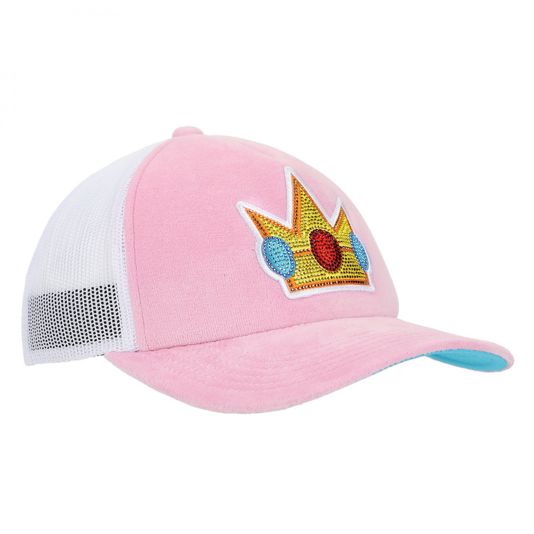 Super Mario Bros. Princess Peach Rhinesone and Velvet Trucker Hat