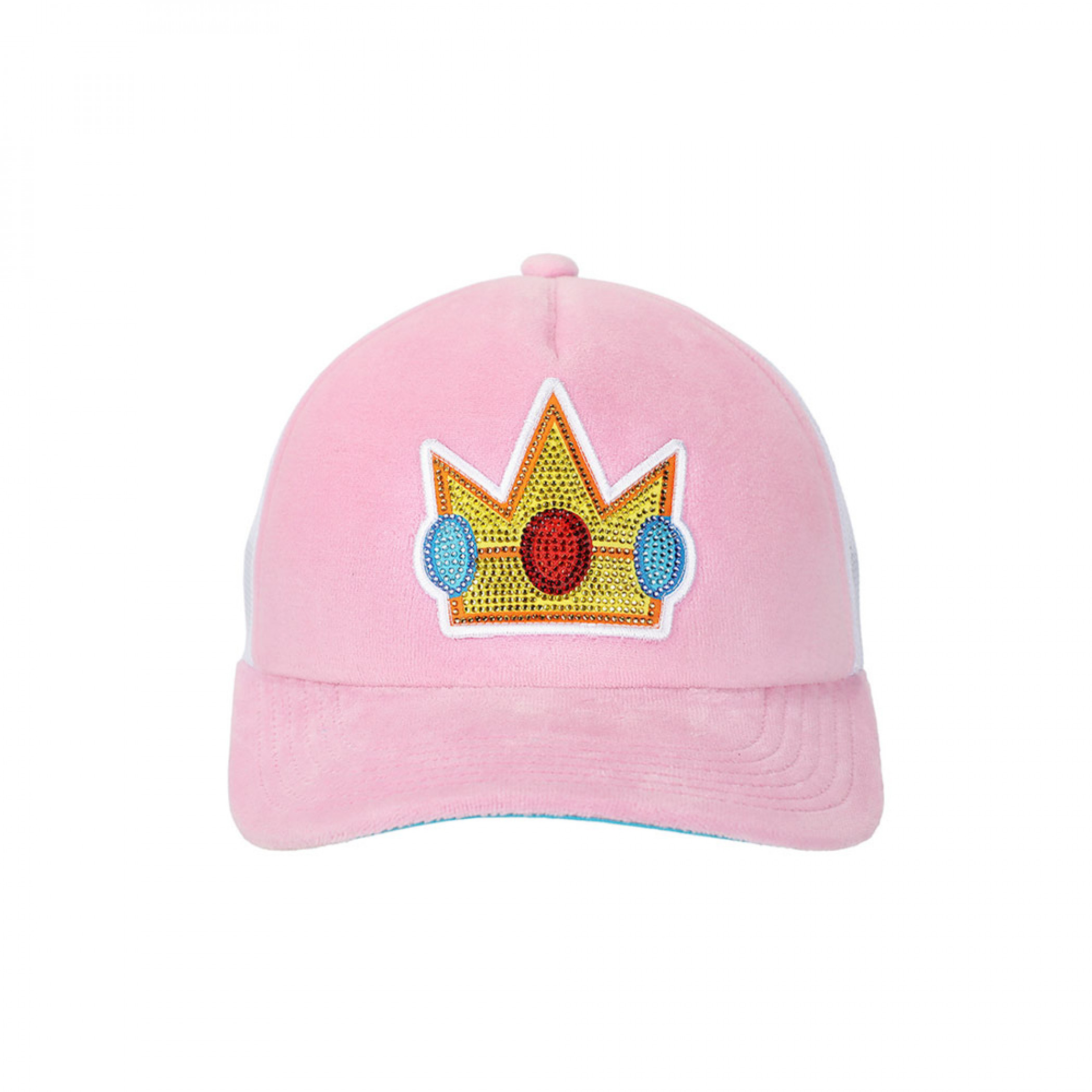 Super Mario Bros. Princess Peach Rhinesone and Velvet Trucker Hat