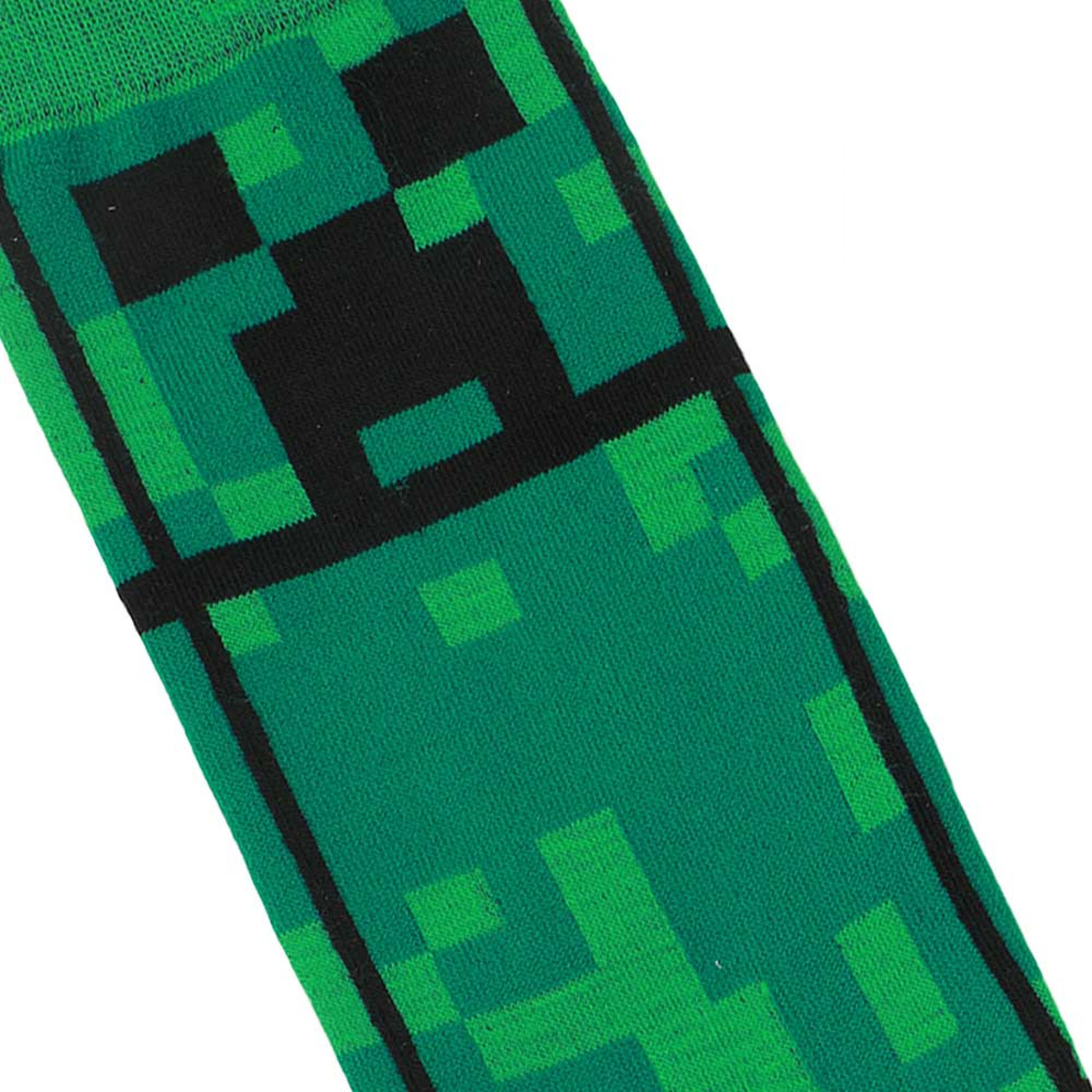 Minecraft Creeper 360-Print Socks